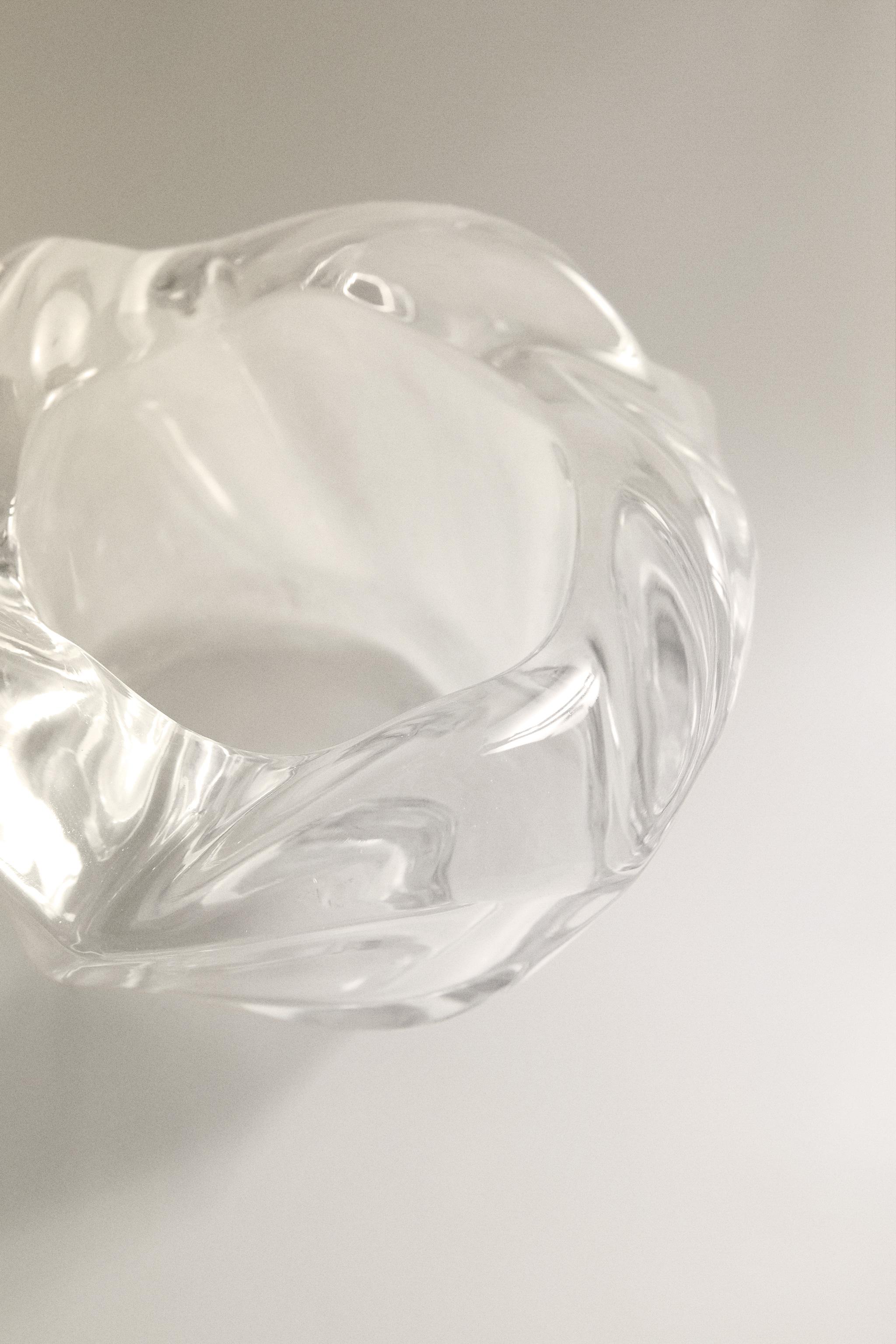 THICK GLASS TEALIGHT HOLDER