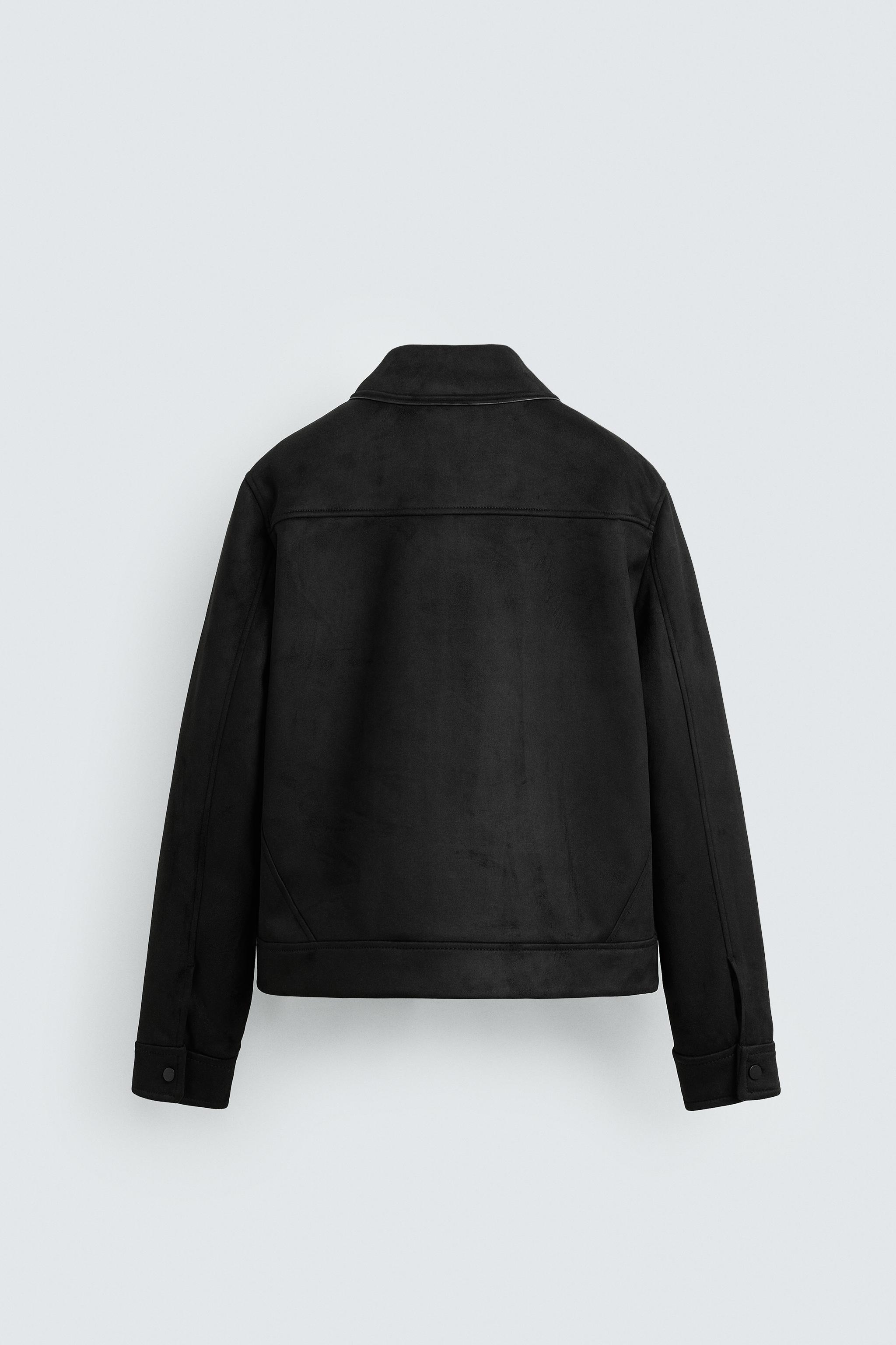 FAUX SUEDE REGULAR FIT JACKET