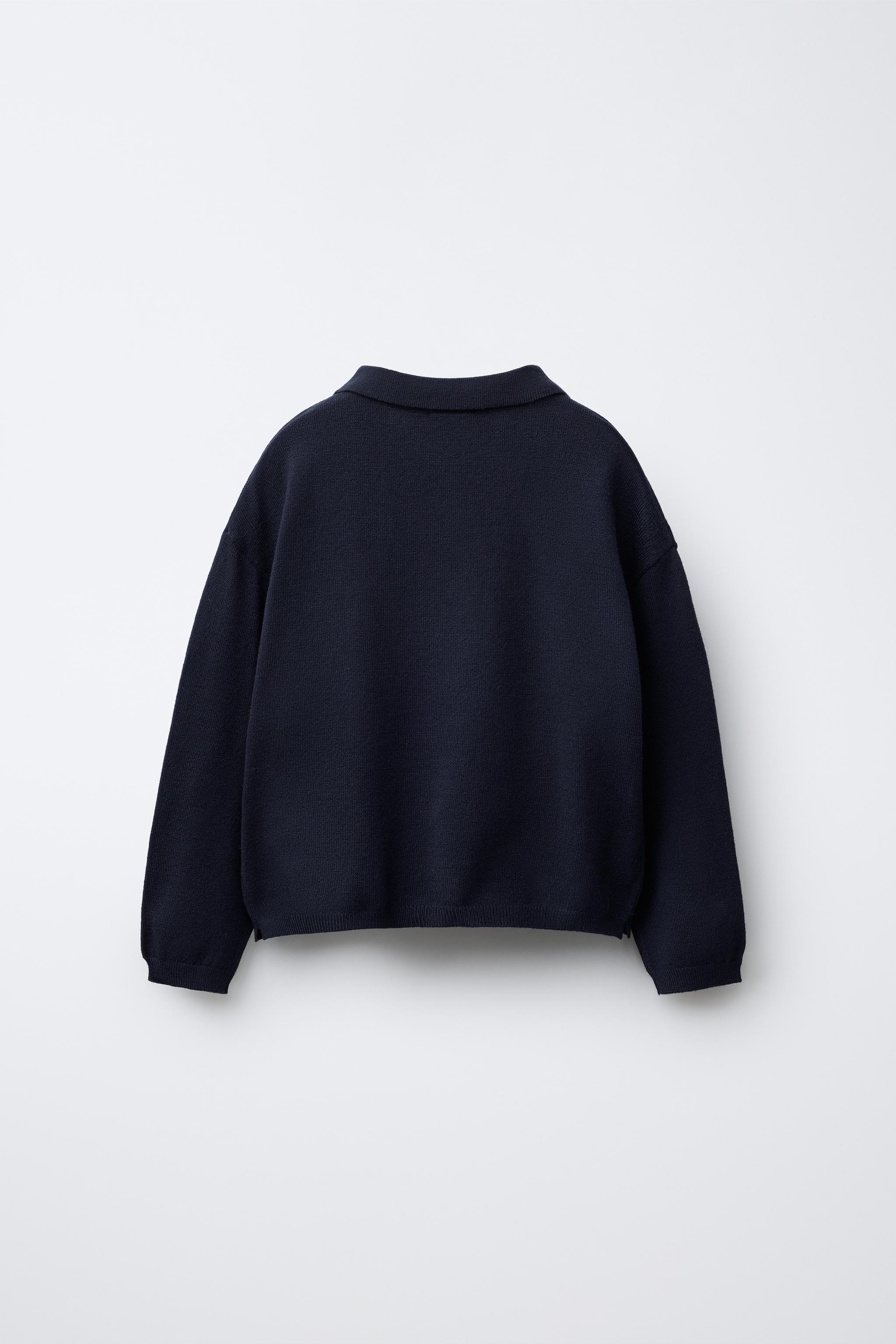 KNIT POLO SWEATER