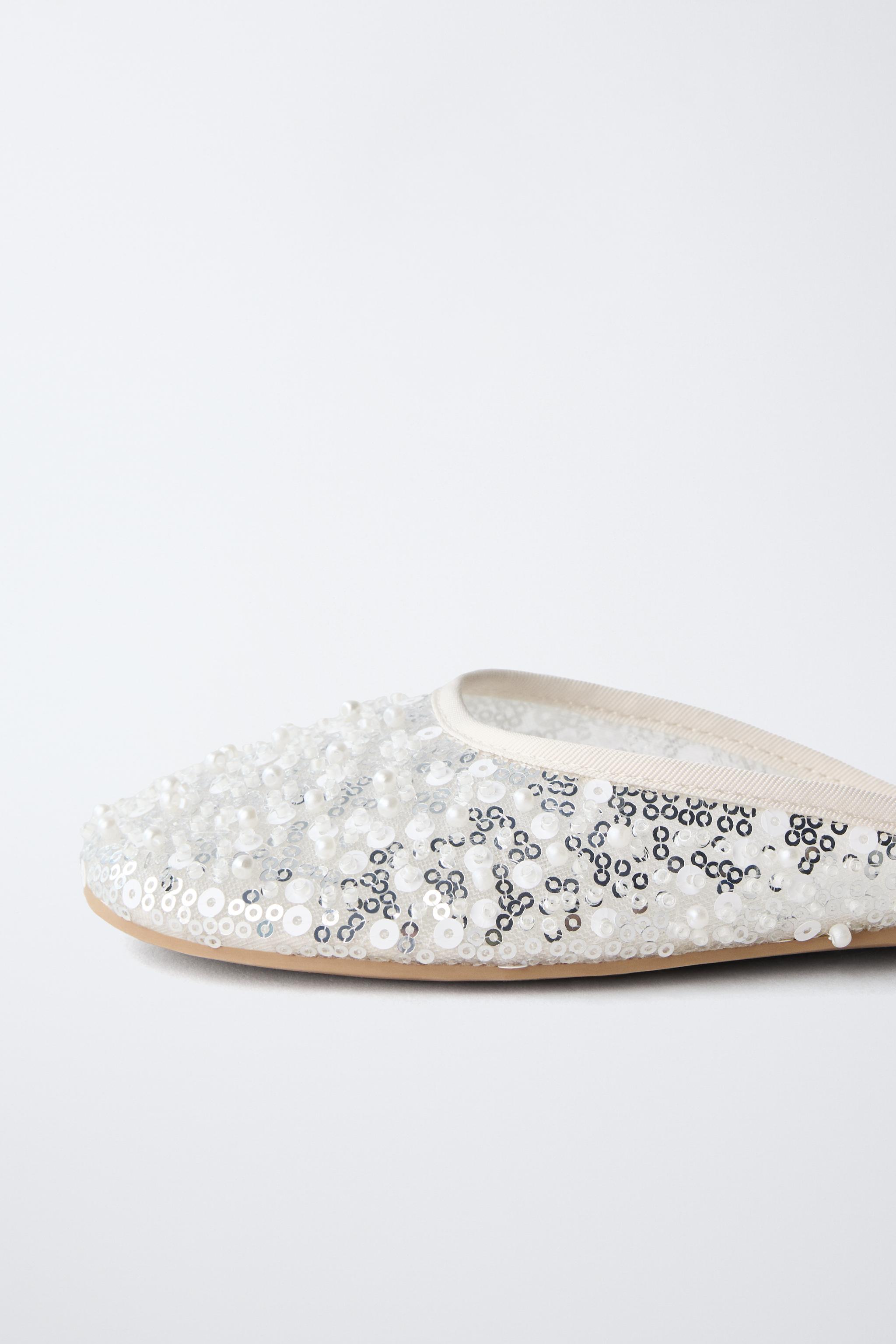PEARL FANTASY SLINGBACK BALLET FLATS