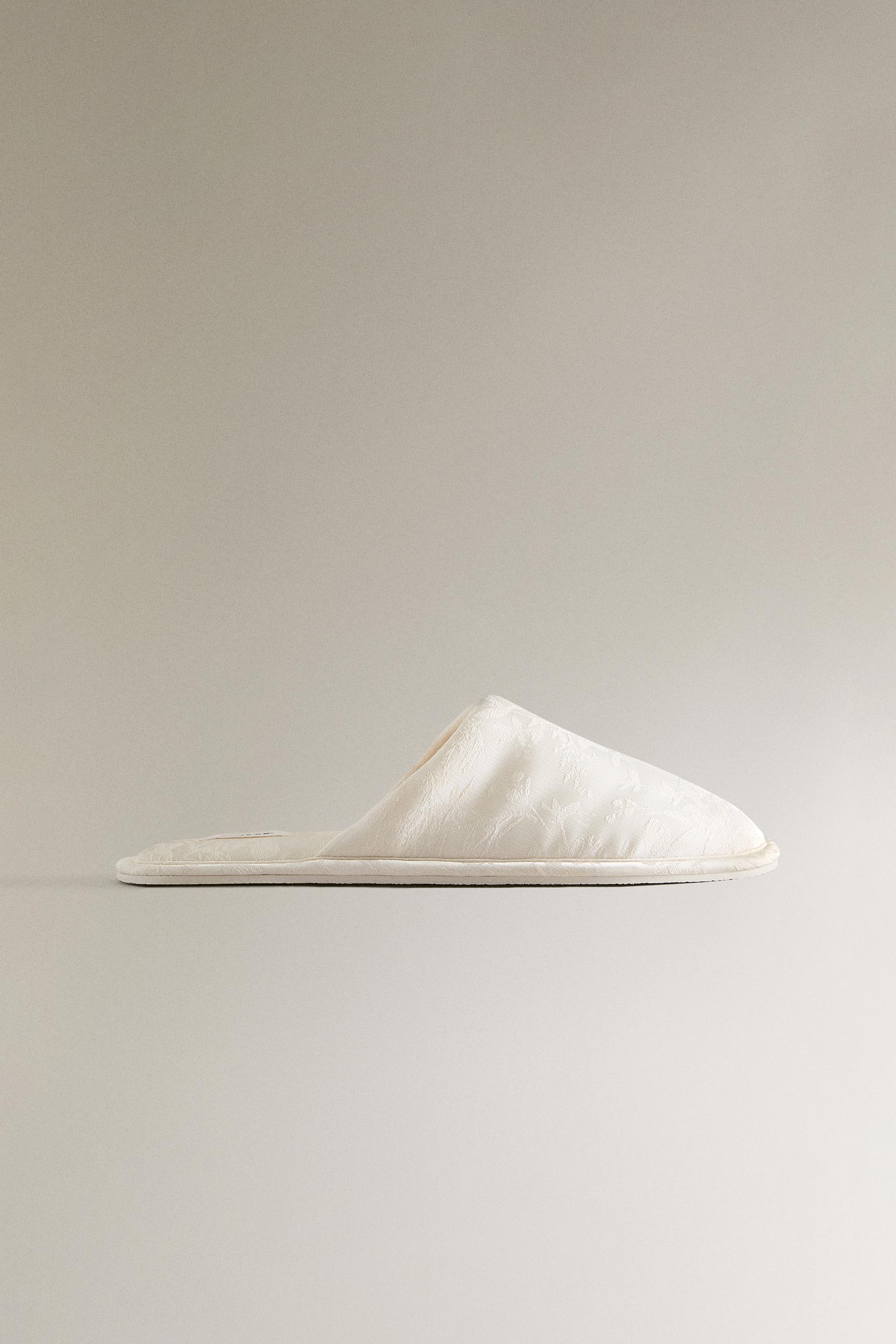 JACQUARD MULE SLIPPERS