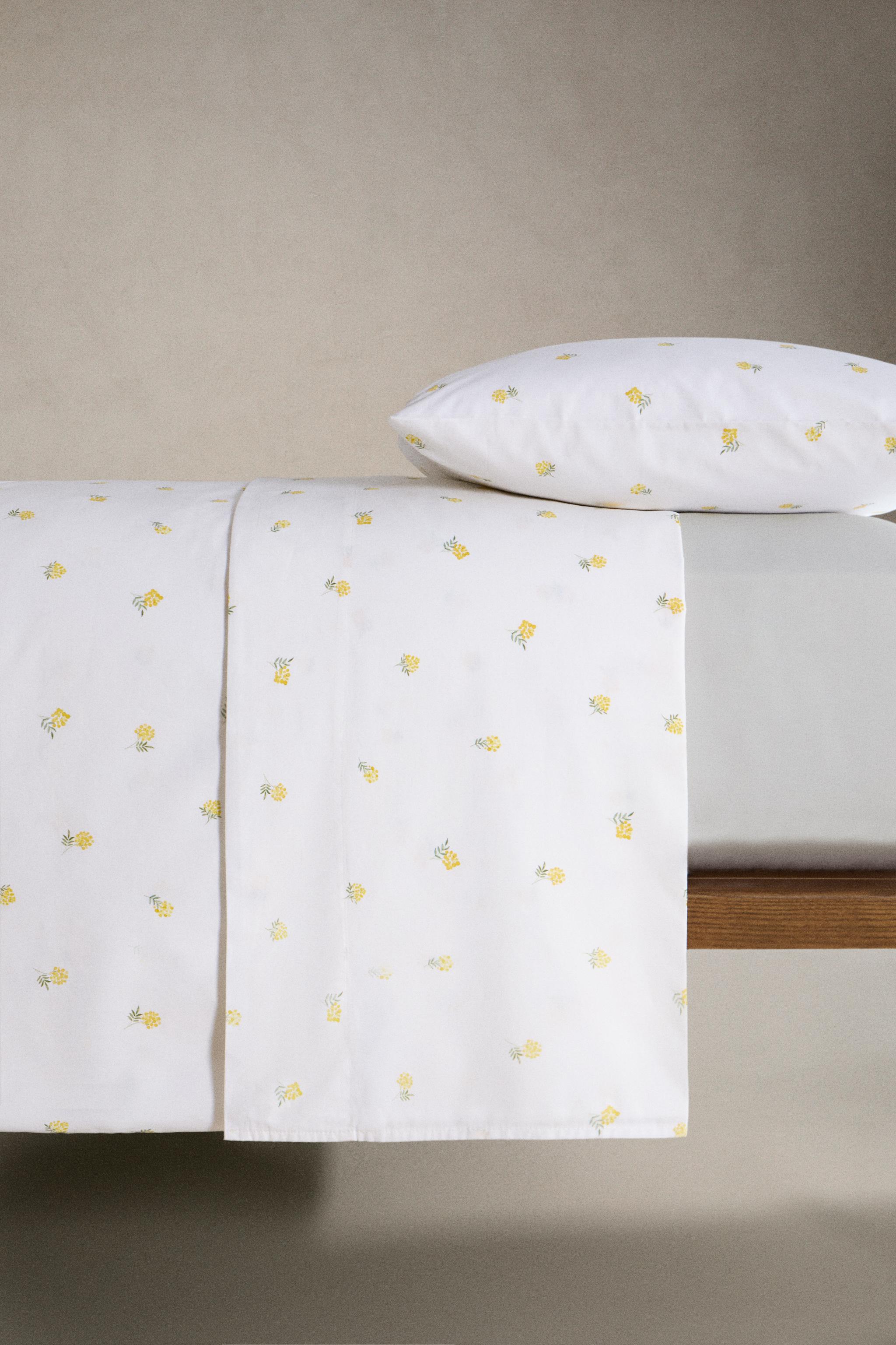 MIMOSA PRINT COTTON DUVET COVER
