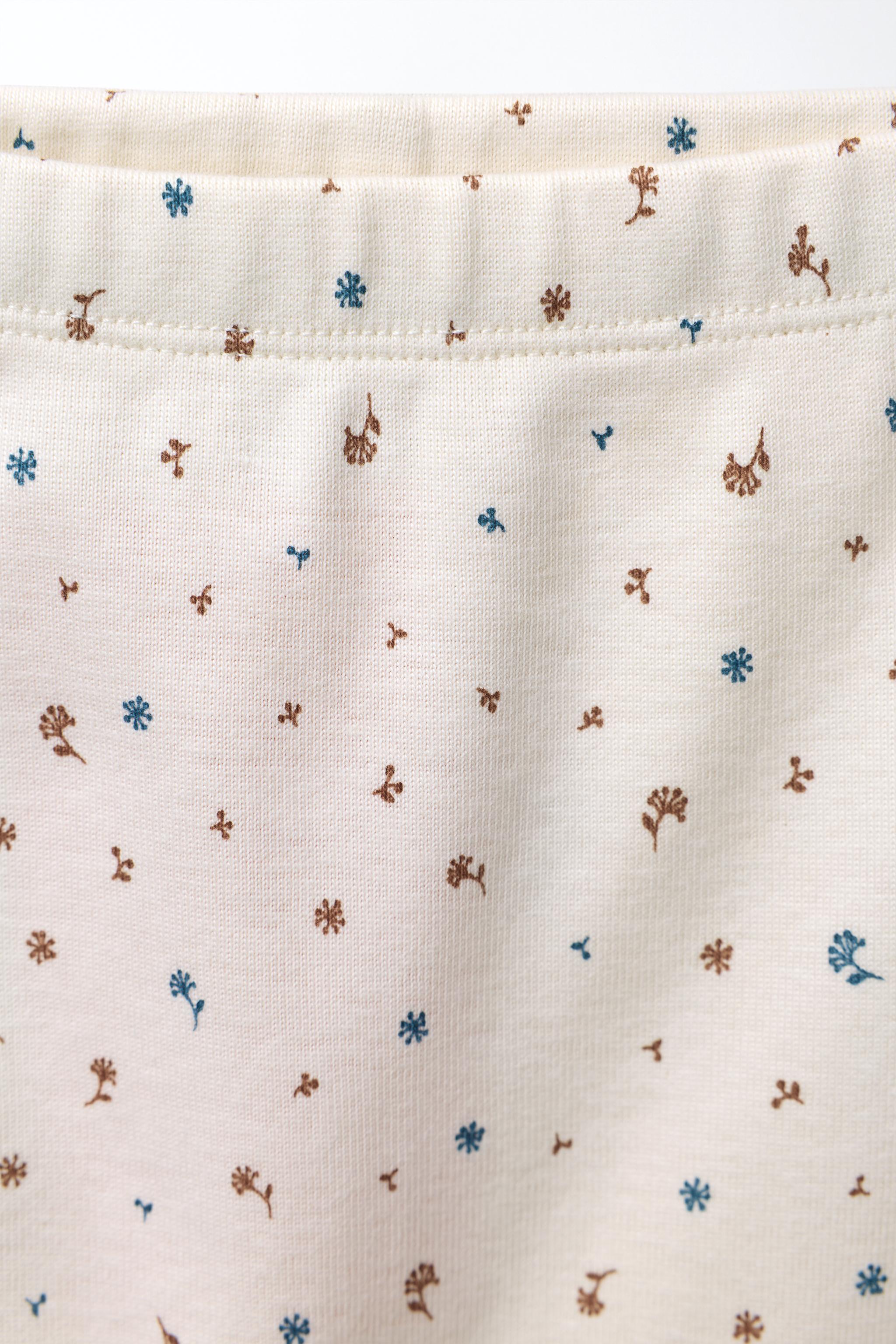 FLORAL BODYSUIT AND LEGGINGS SET