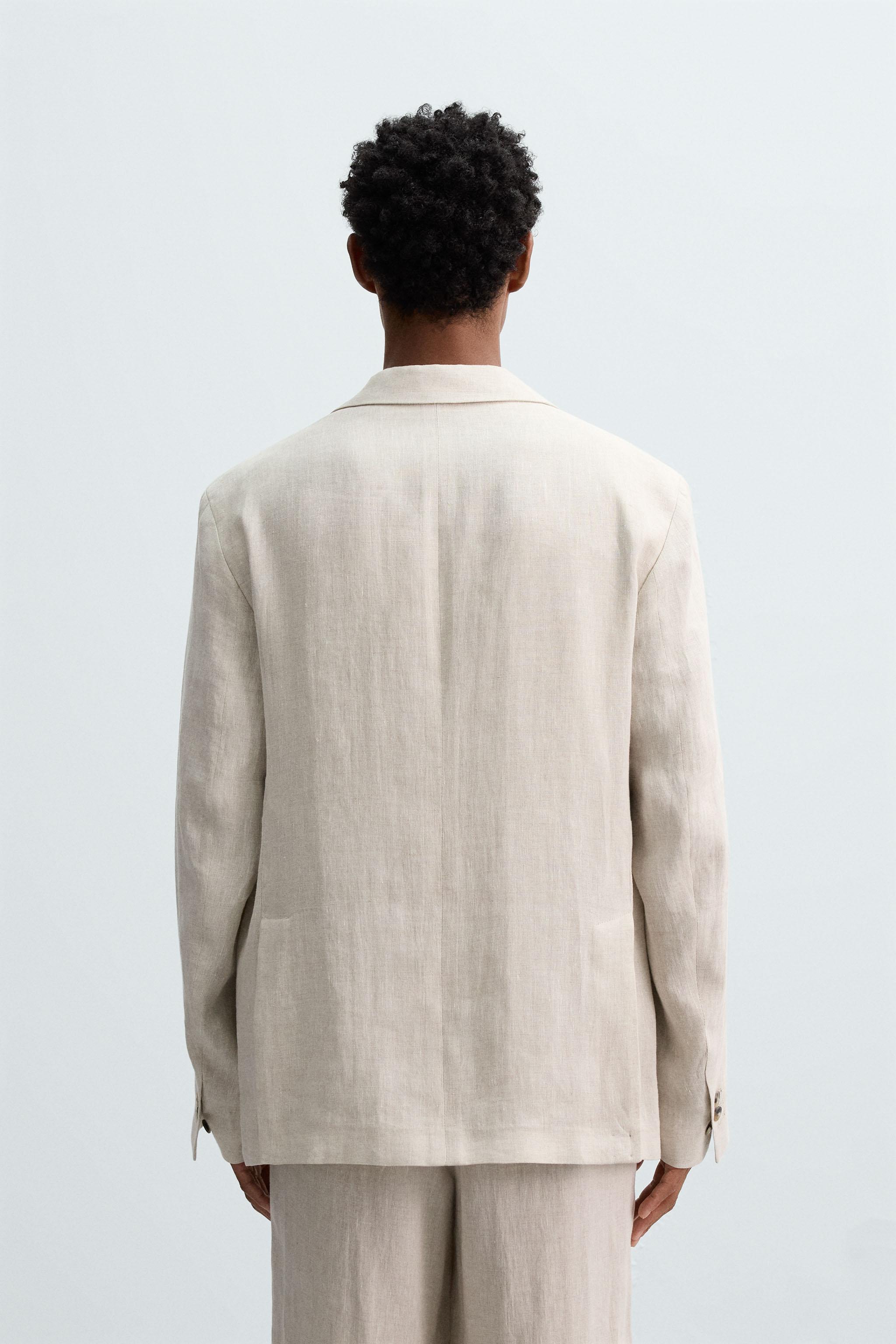 100% LINEN SUIT BLAZER