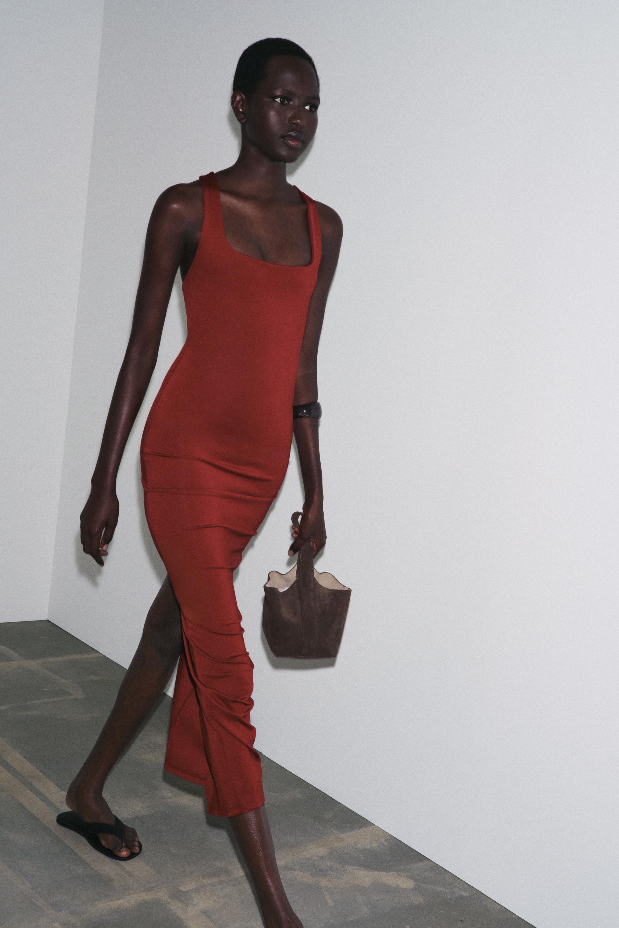 LONG POLYAMIDE DRESS