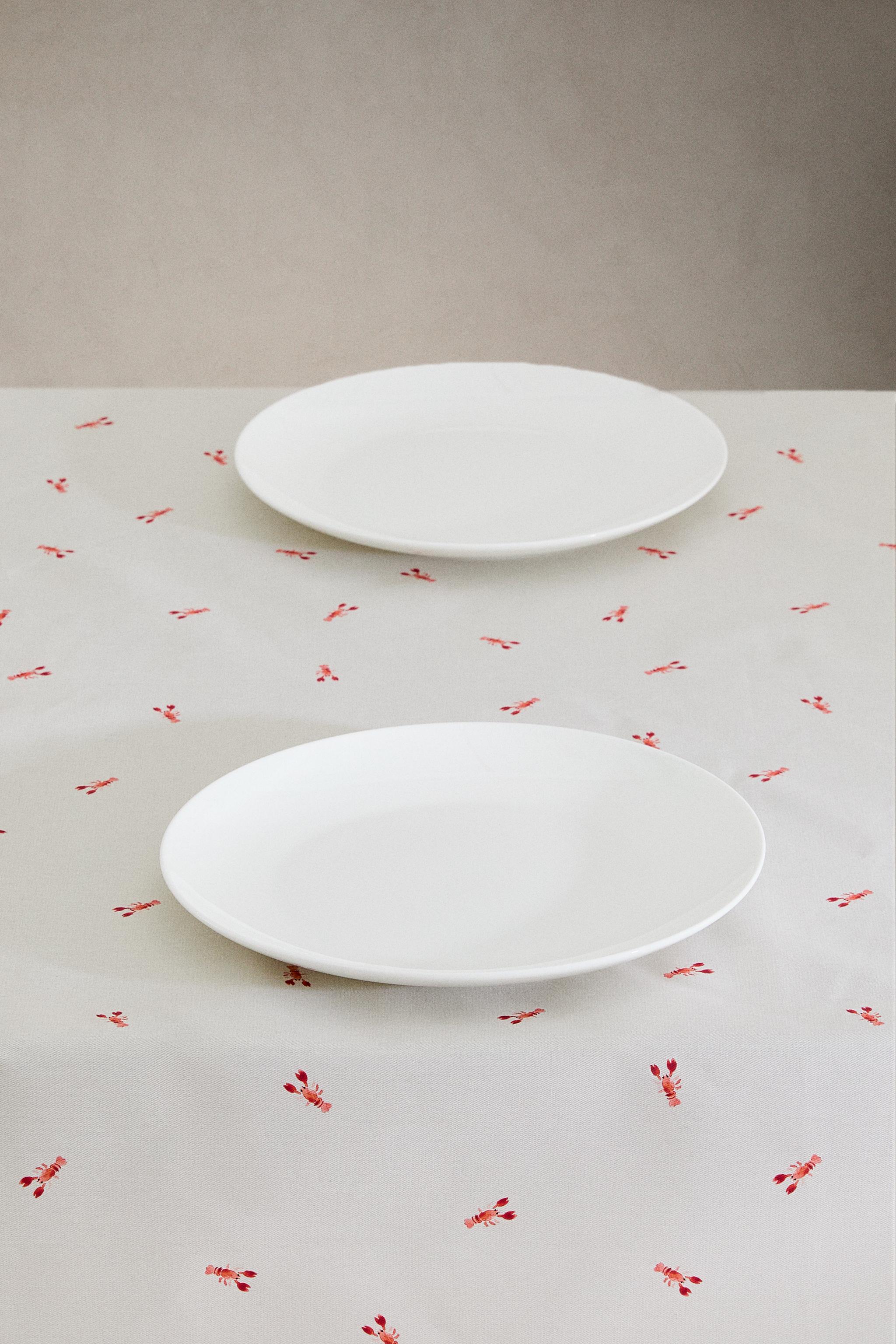 RESIN-COATED COTTON TABLECLOTH WITH LOBSTERS