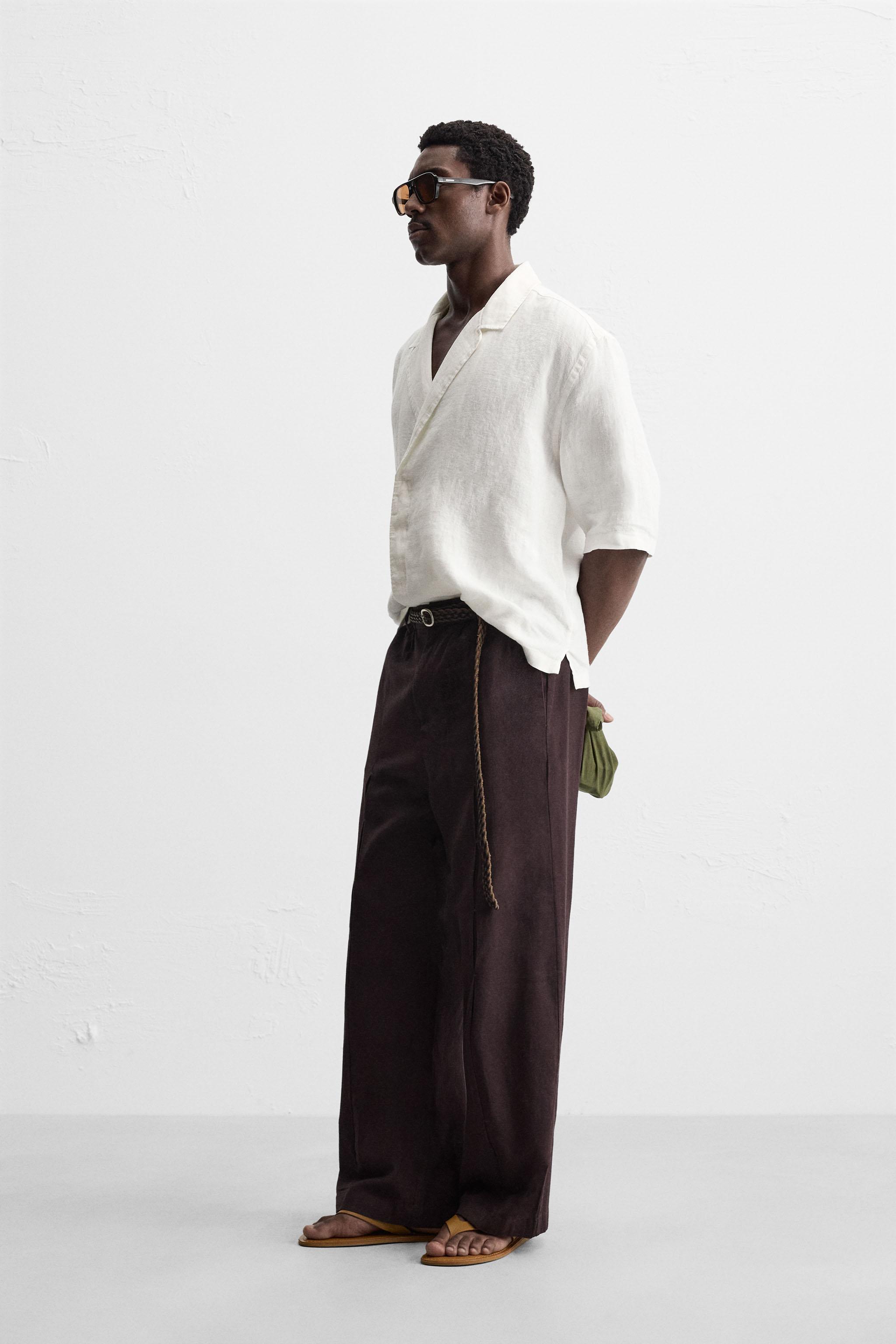 100% LINEN KIMONO SHIRT