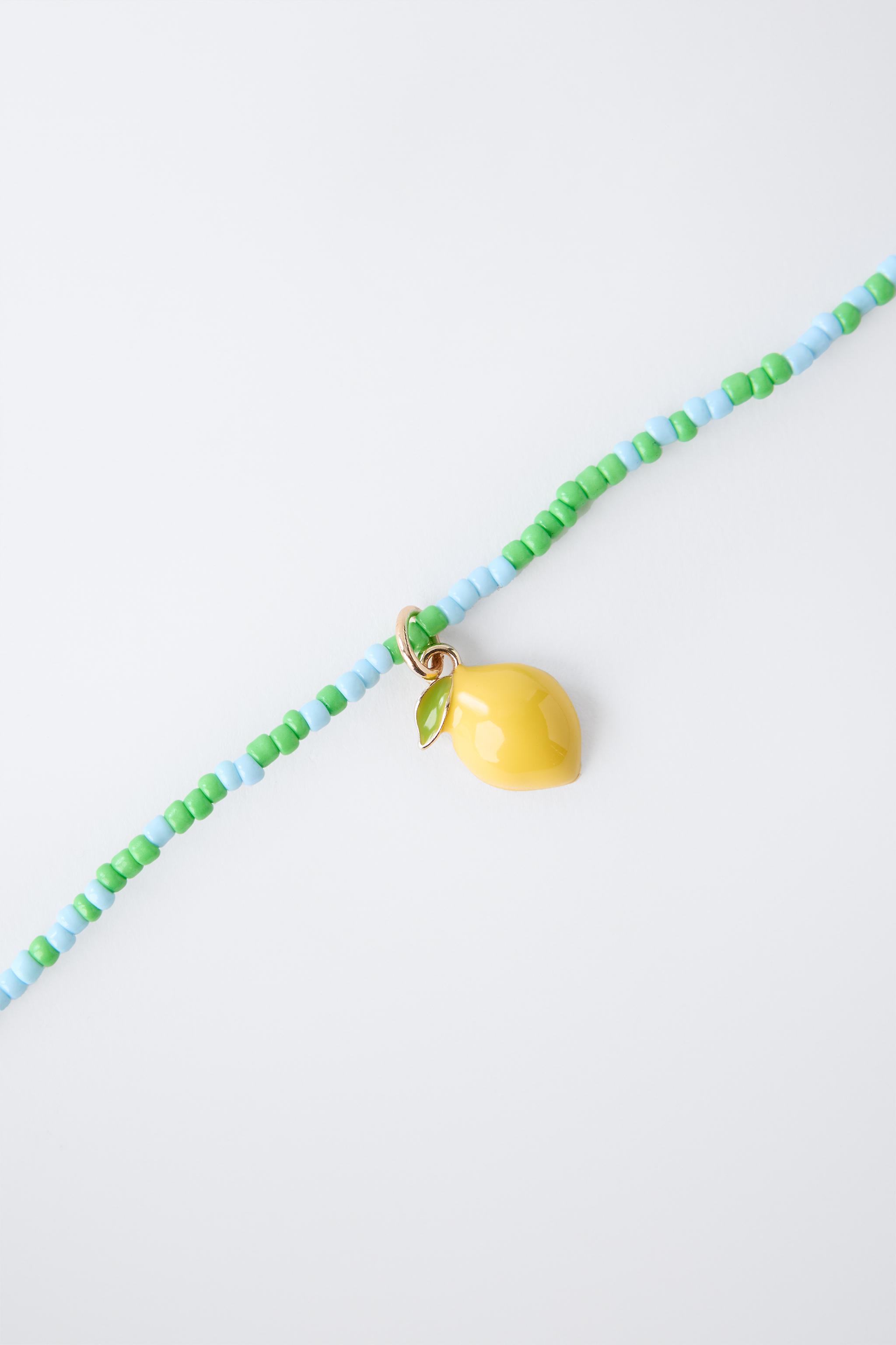 TWO-PACK OF TOMATO AND LEMON NECKLACES