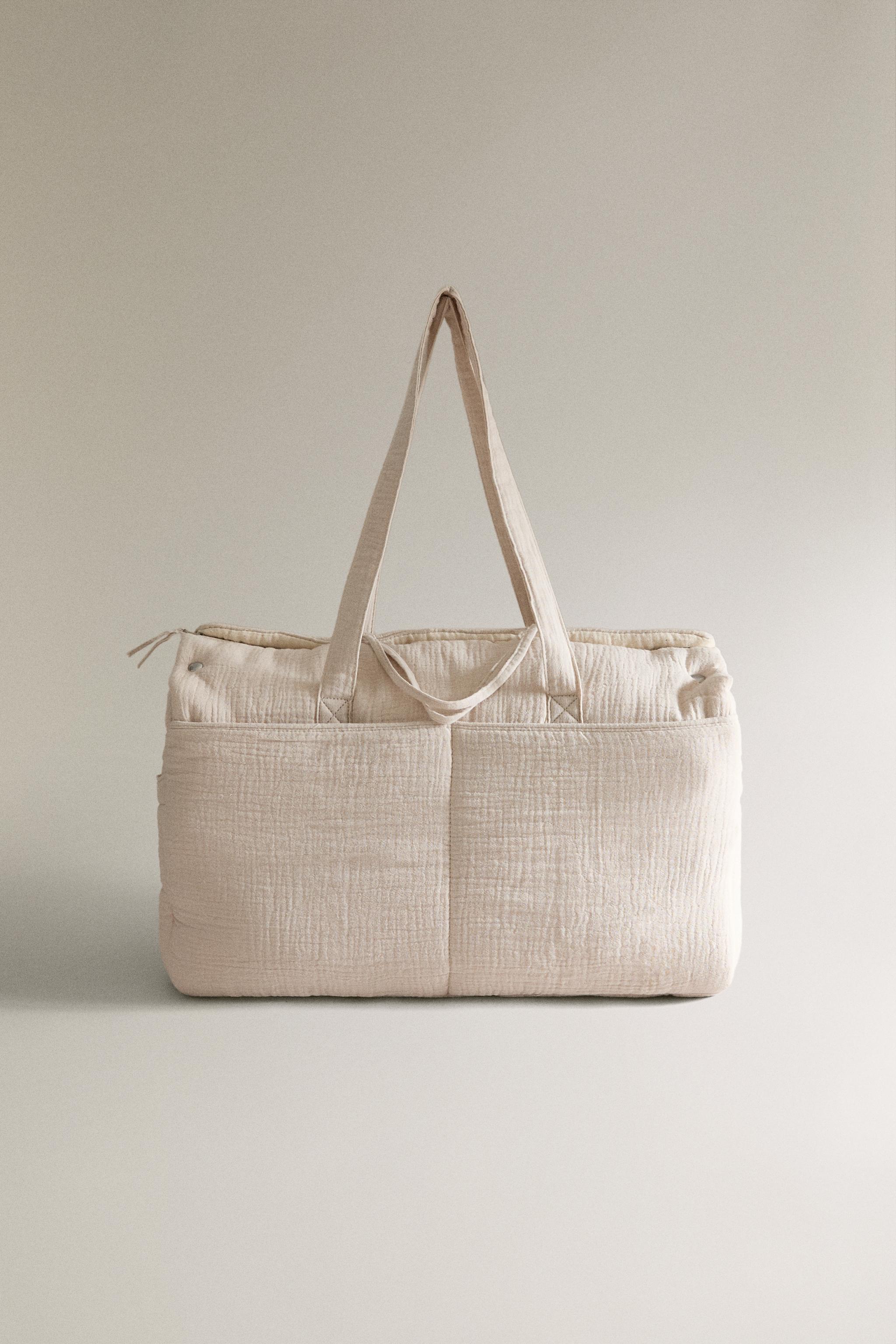 COTTON DIAPER BAG WITH A MOON