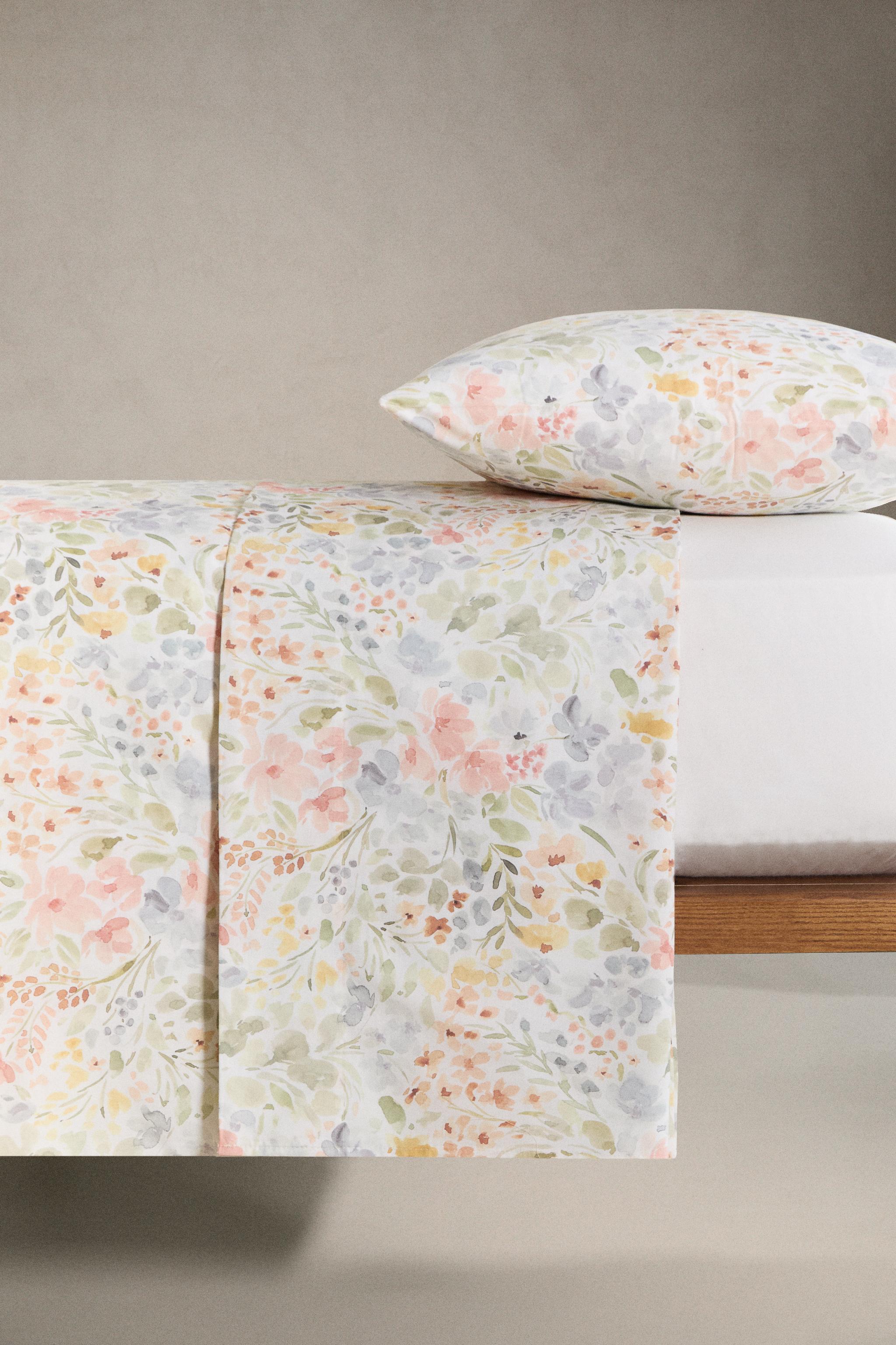 FLORAL PRINT DUVET COVER