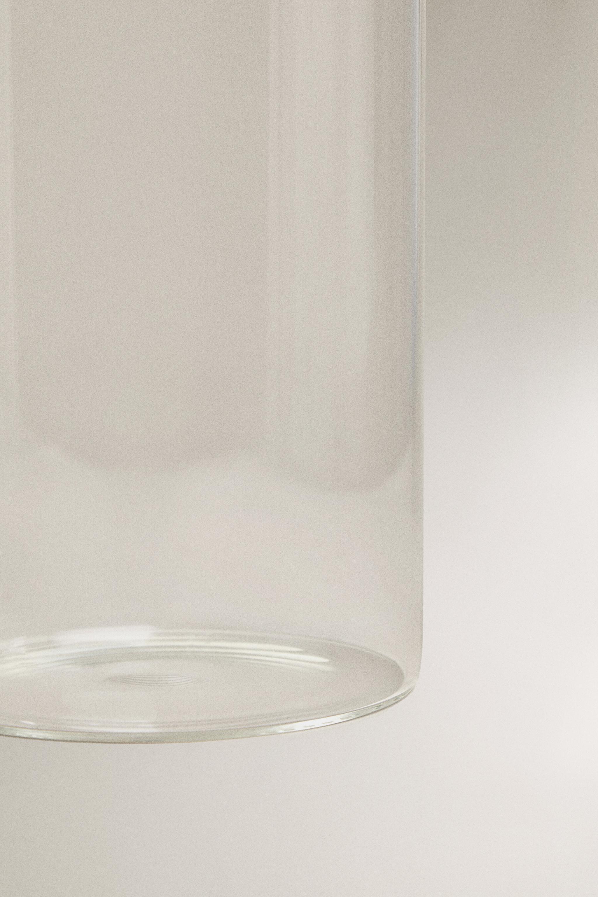 BOROSILICATE GLASS LANTERN VASE