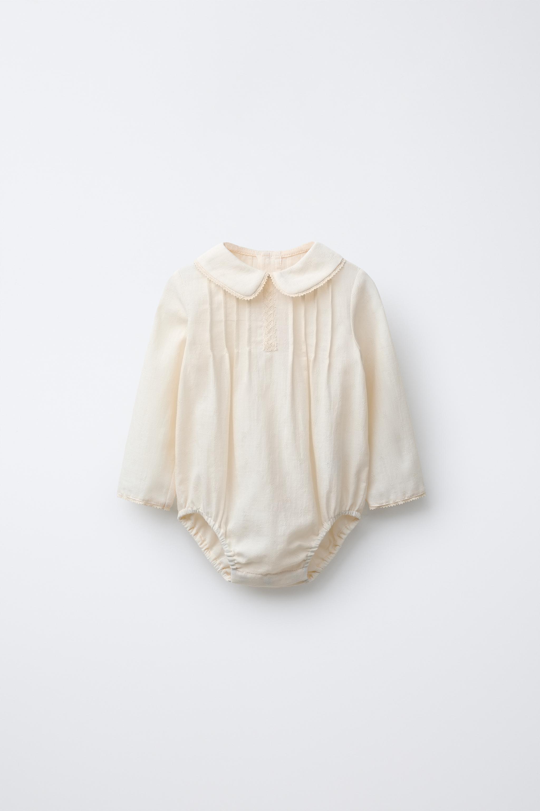 LACE TRIM BODSUIT WITH DARTS