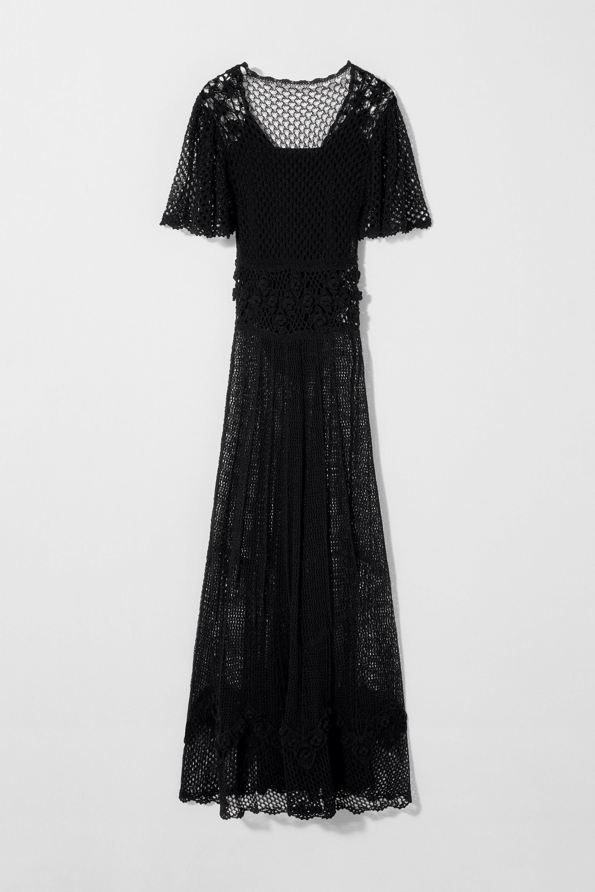 CROCHET KNIT DRESS KATE MOSS X ZARA