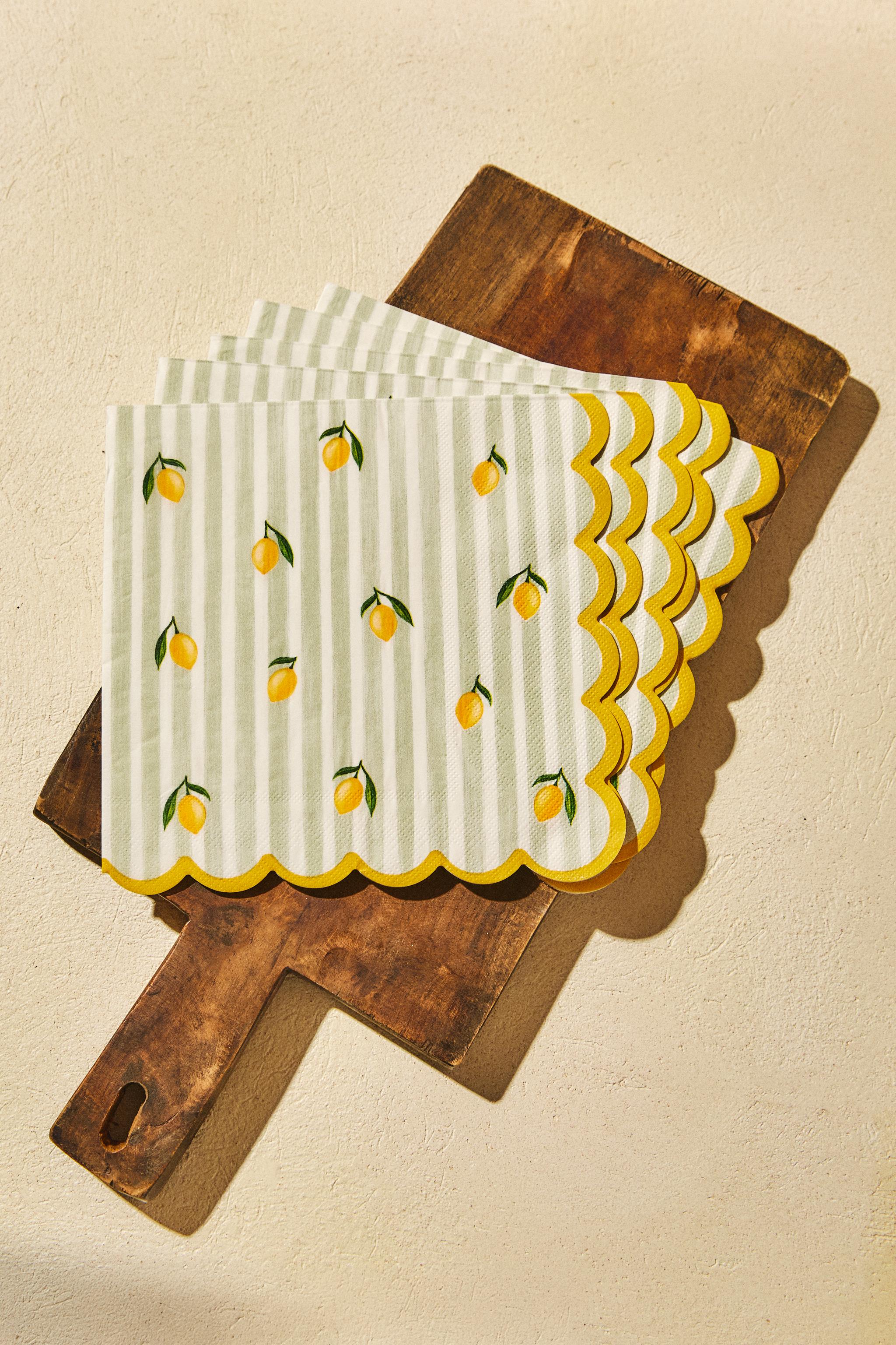 SET OF LEMON PAPER NAPKINS (SET OF 20)