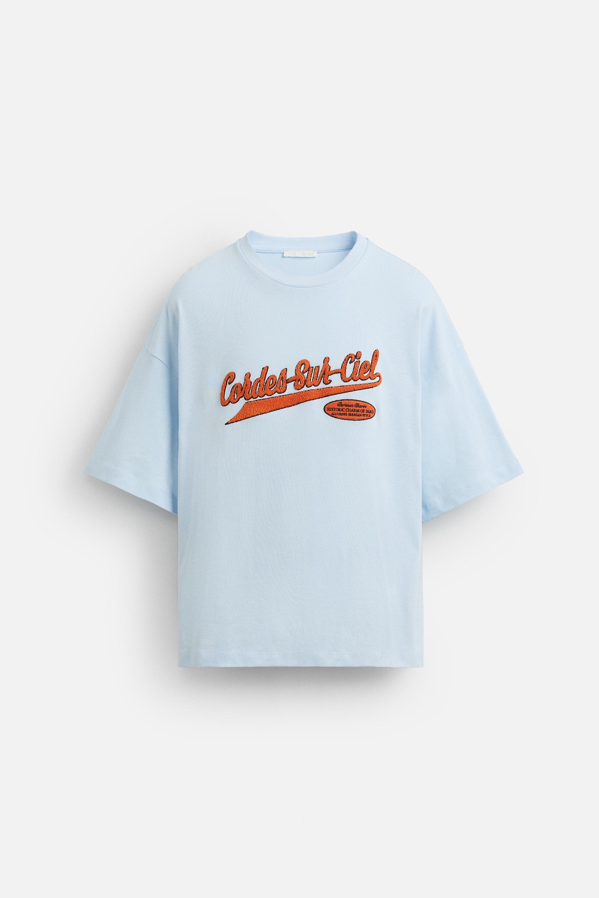 RUFFLED PATCH T-SHIRT