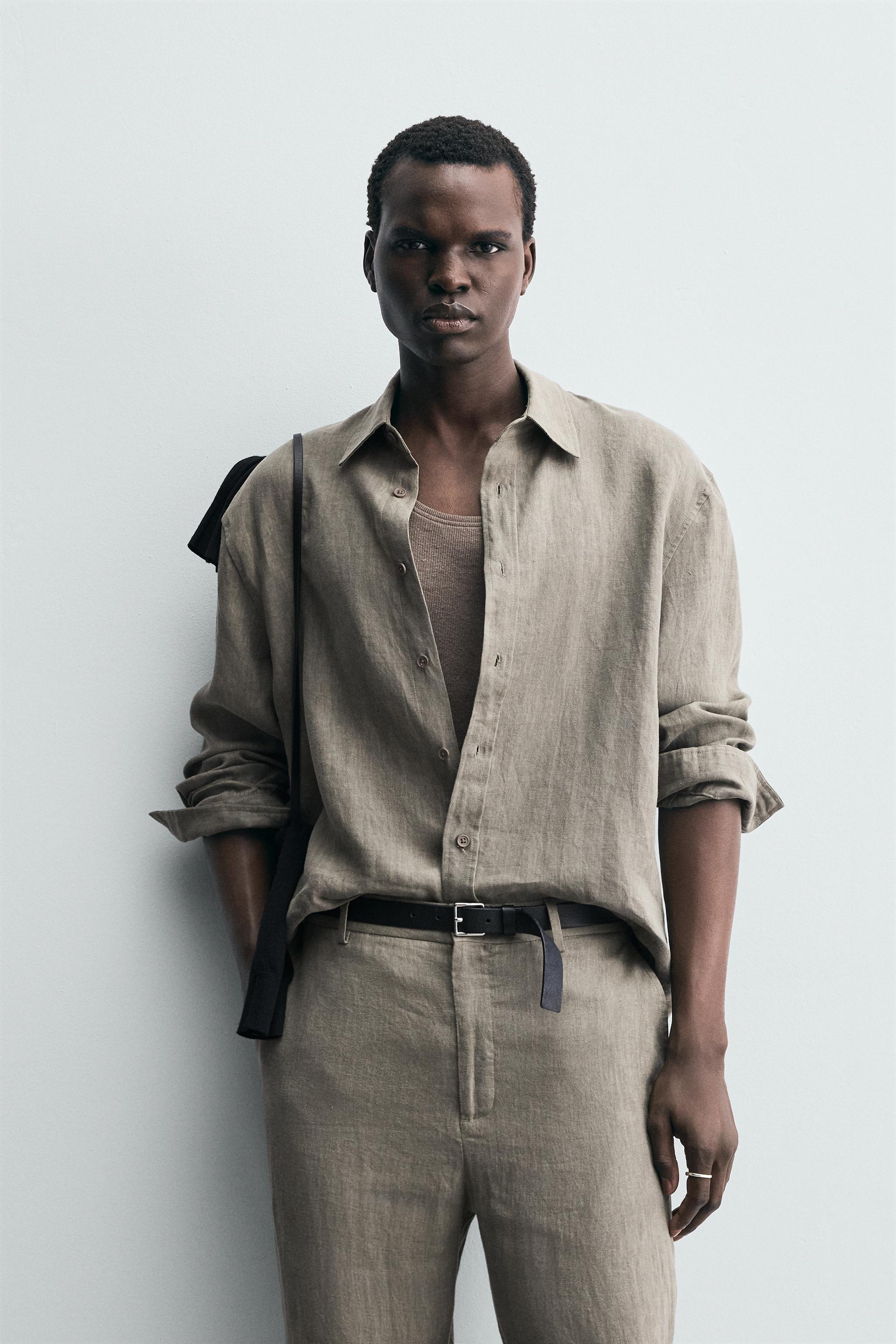 WASHED 100% LINEN SHIRT