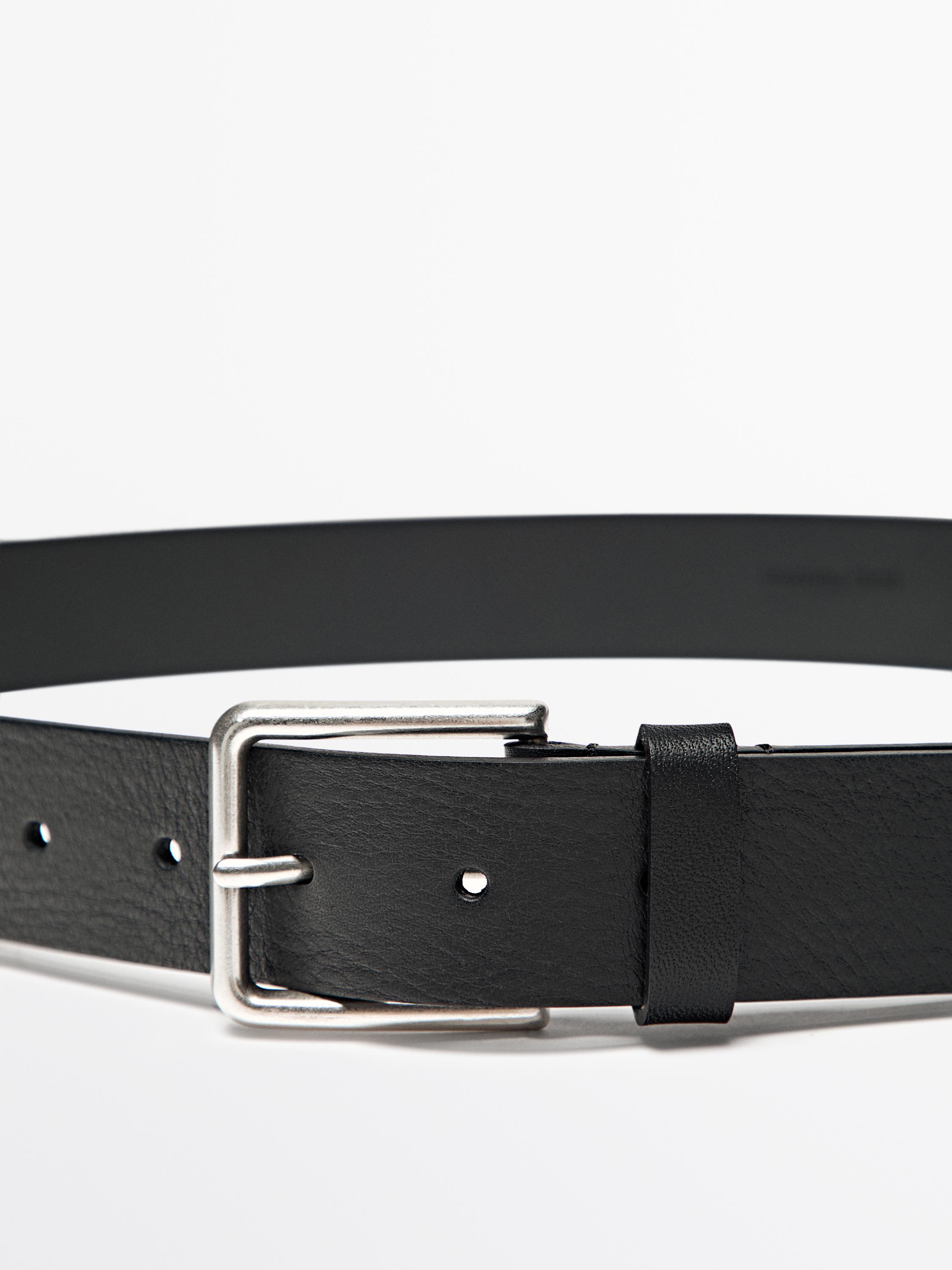 Nappa leather belt