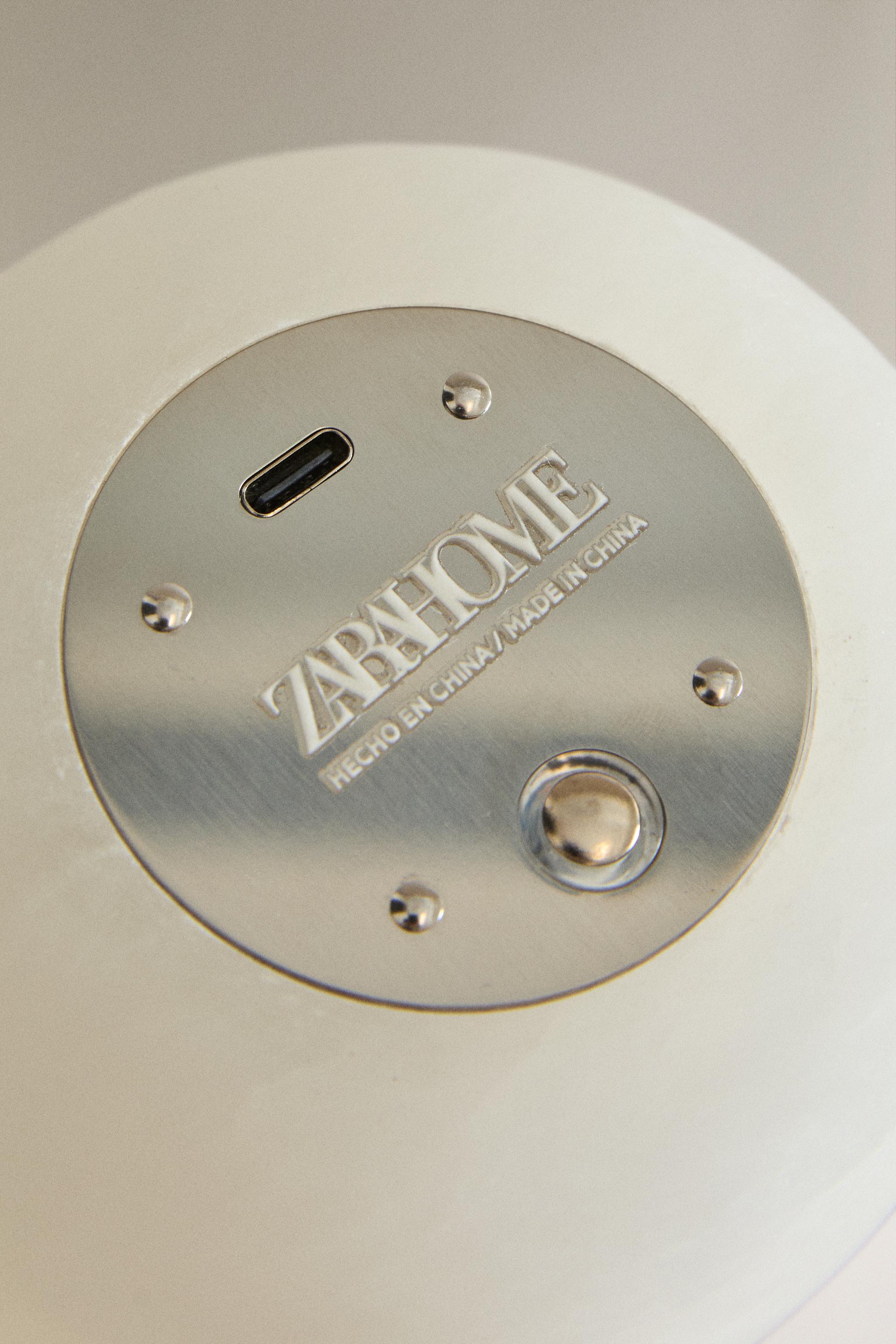 ALABASTER SEMI-OVAL TABLE LAMP