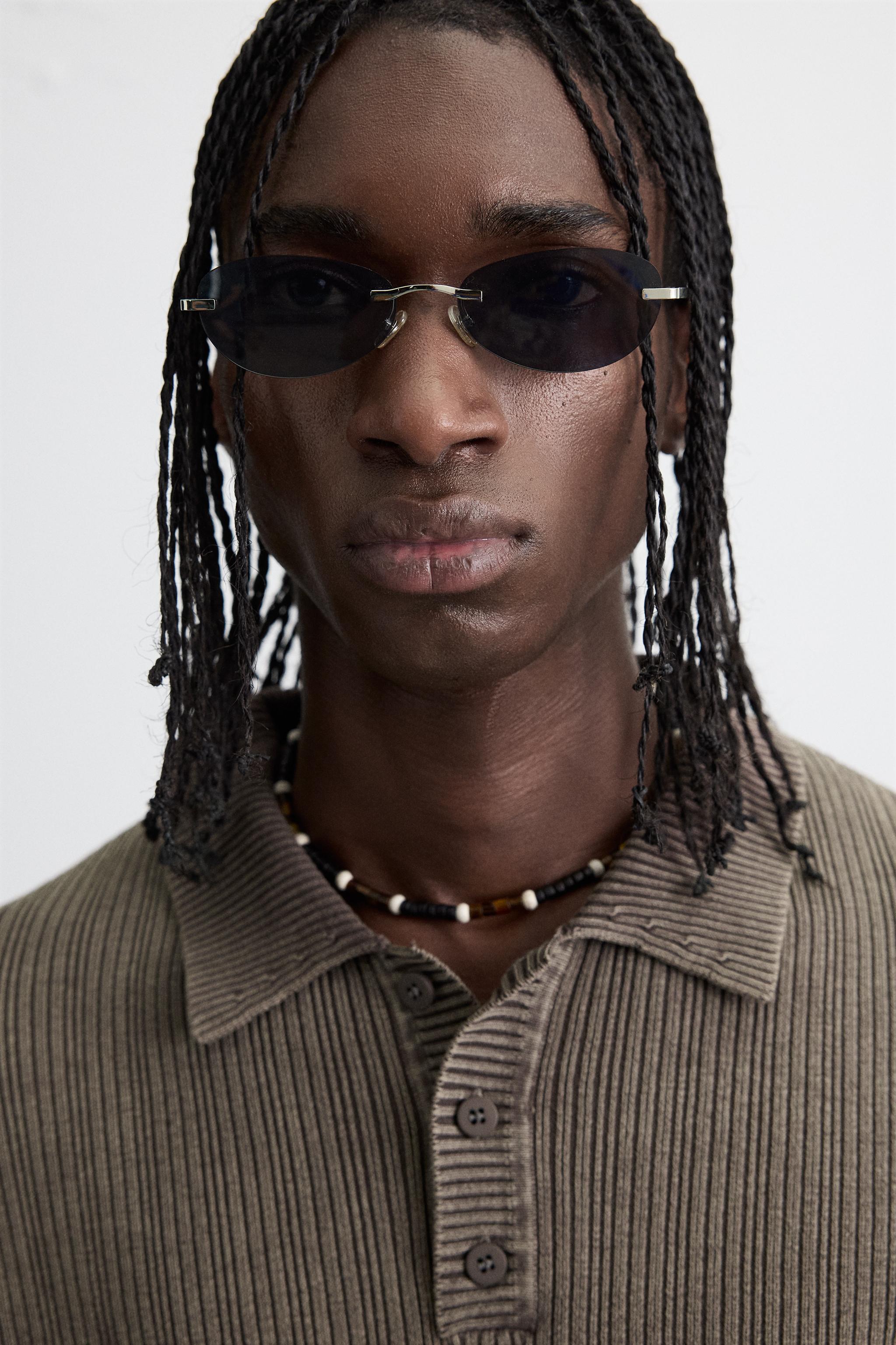 WASHED TEXTURED KNIT POLO SHIRT