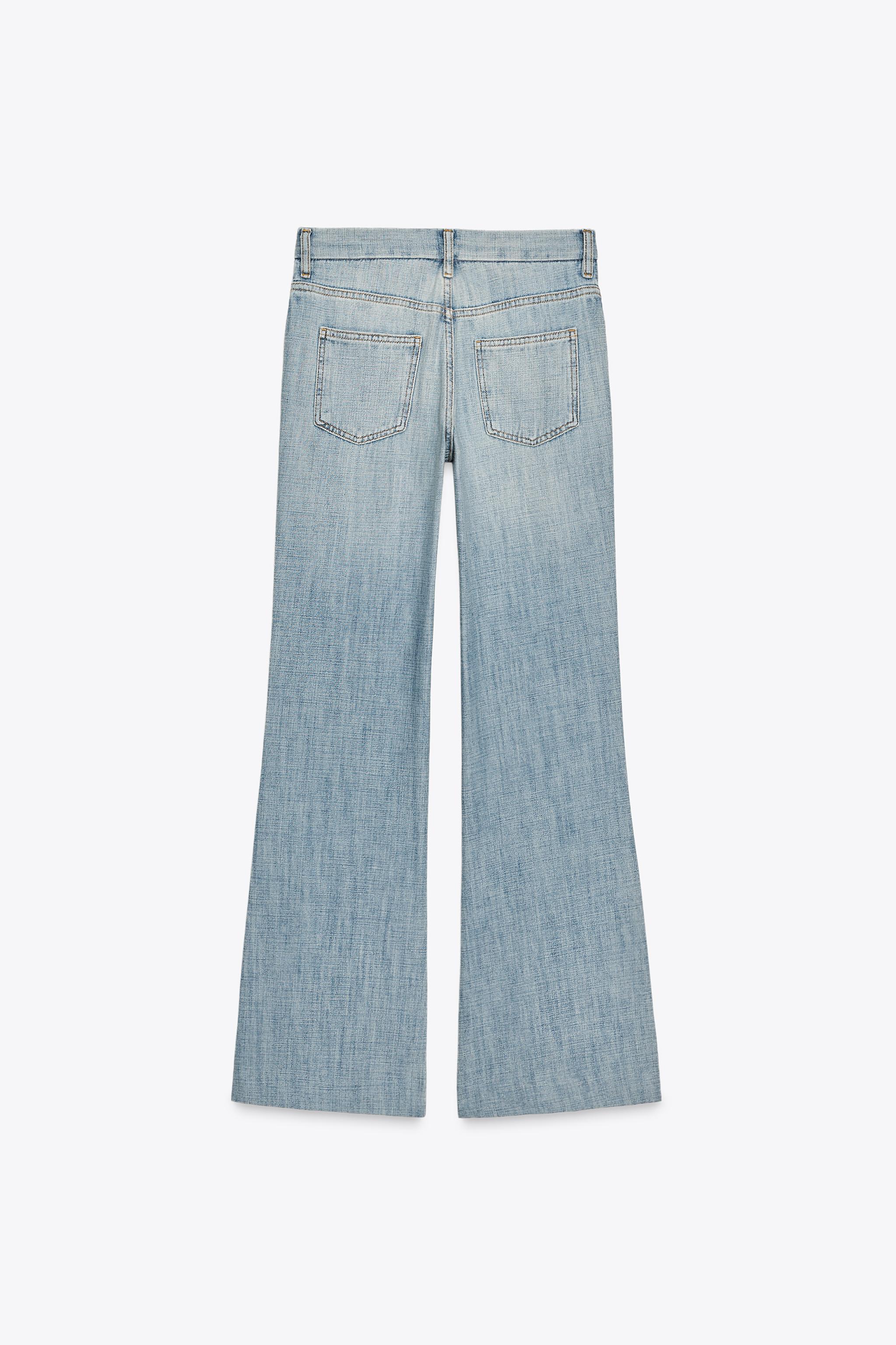 ZW COLLECTION LOW RISE FLARE JEANS
