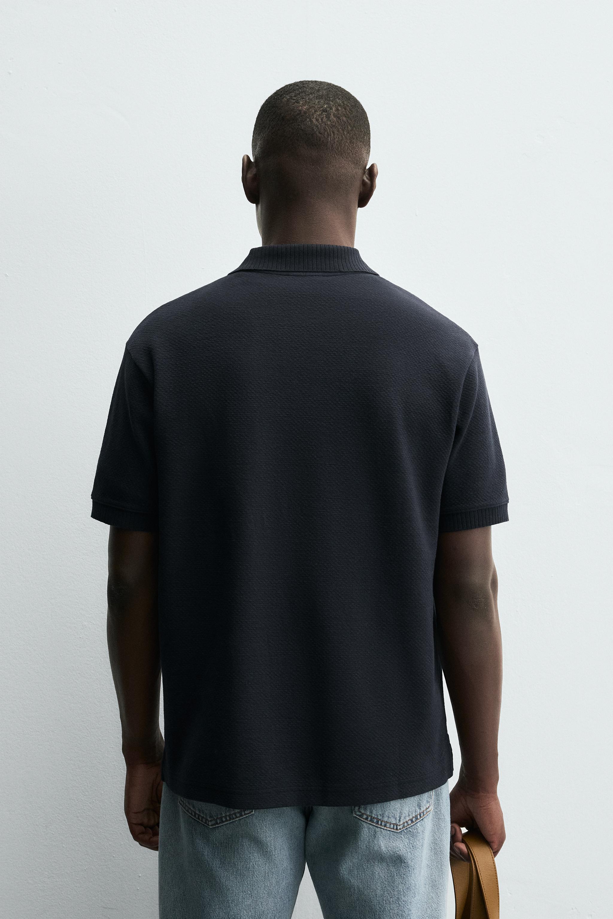 TEXTURED REGULAR FIT POLO SHIRT