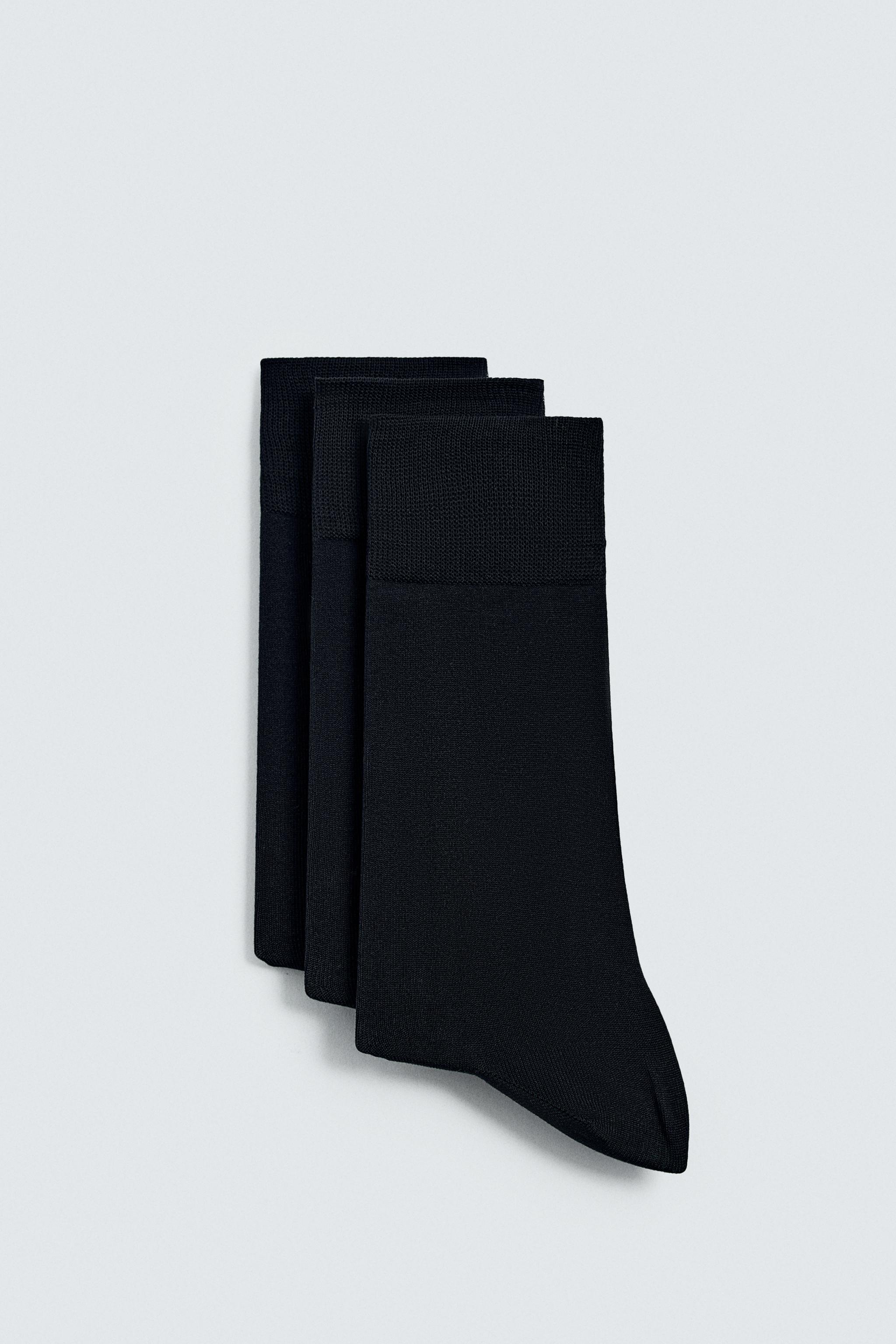 THREE-PACK OF MERCERIZED SOCKS