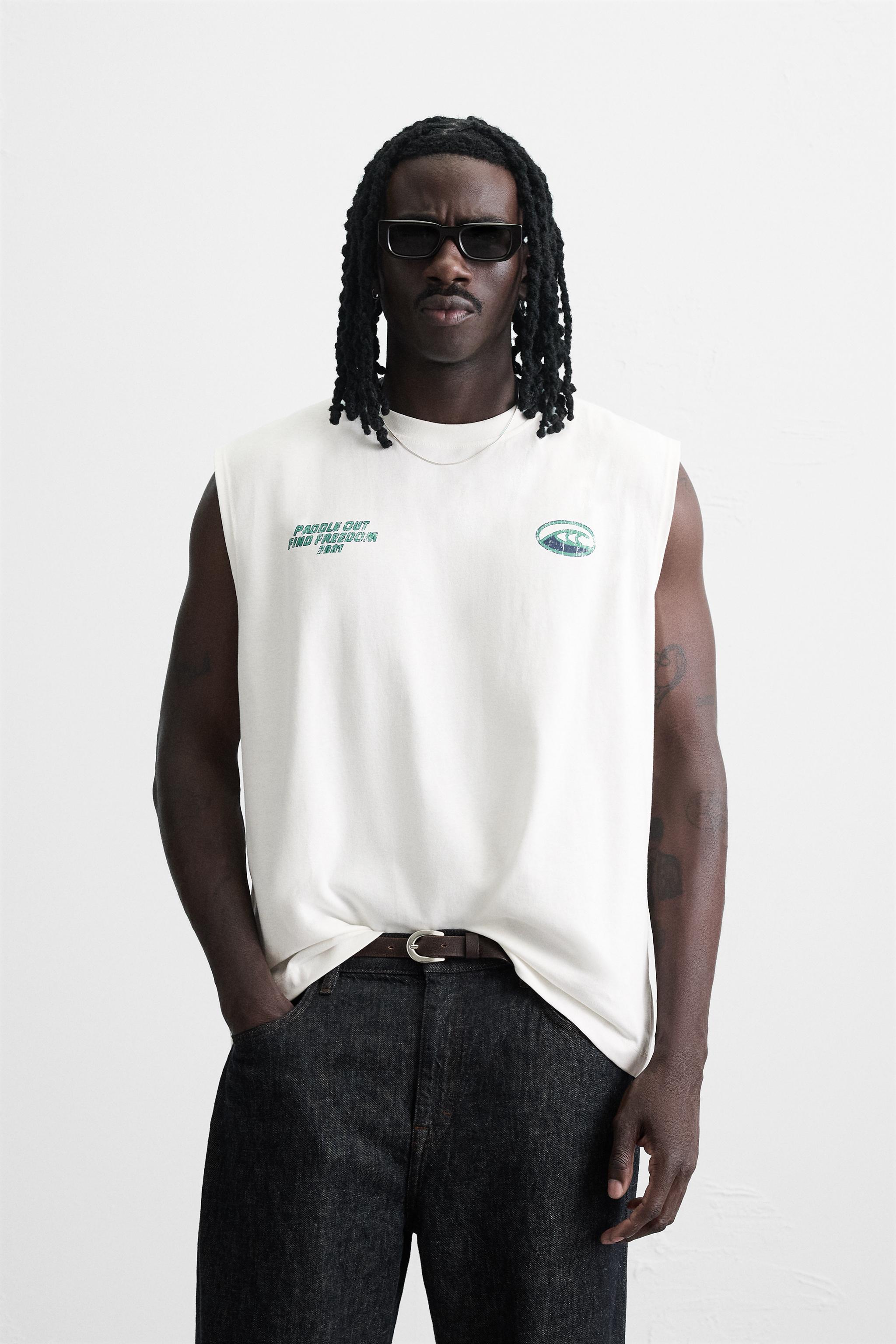 WASHED PRINT TANK TOP