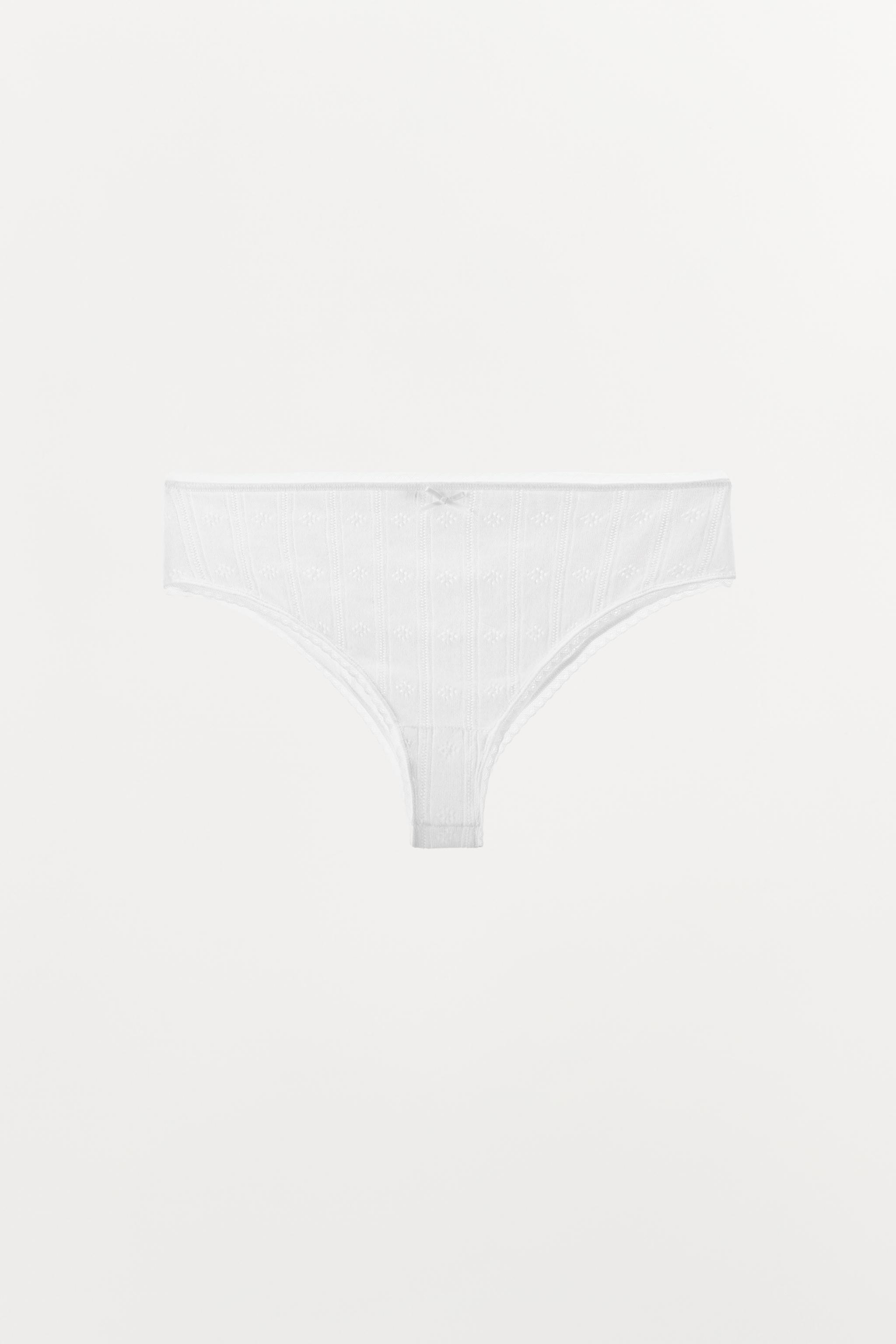 POINTELLE BOTTOMS WITH SATIN BOW
