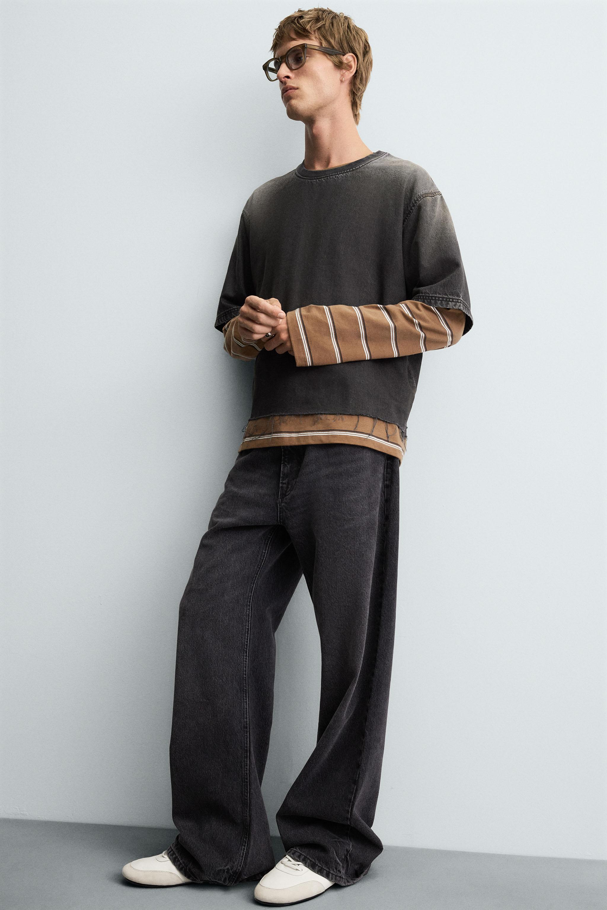 WASHED DENIM T-SHIRT