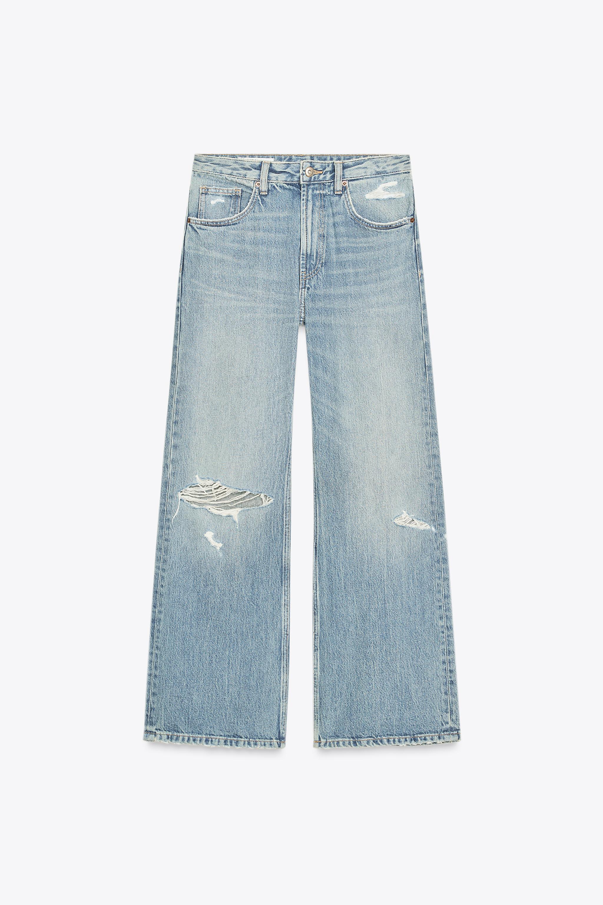 TRF MID-RISE RIPPED BOYFRIEND JEANS