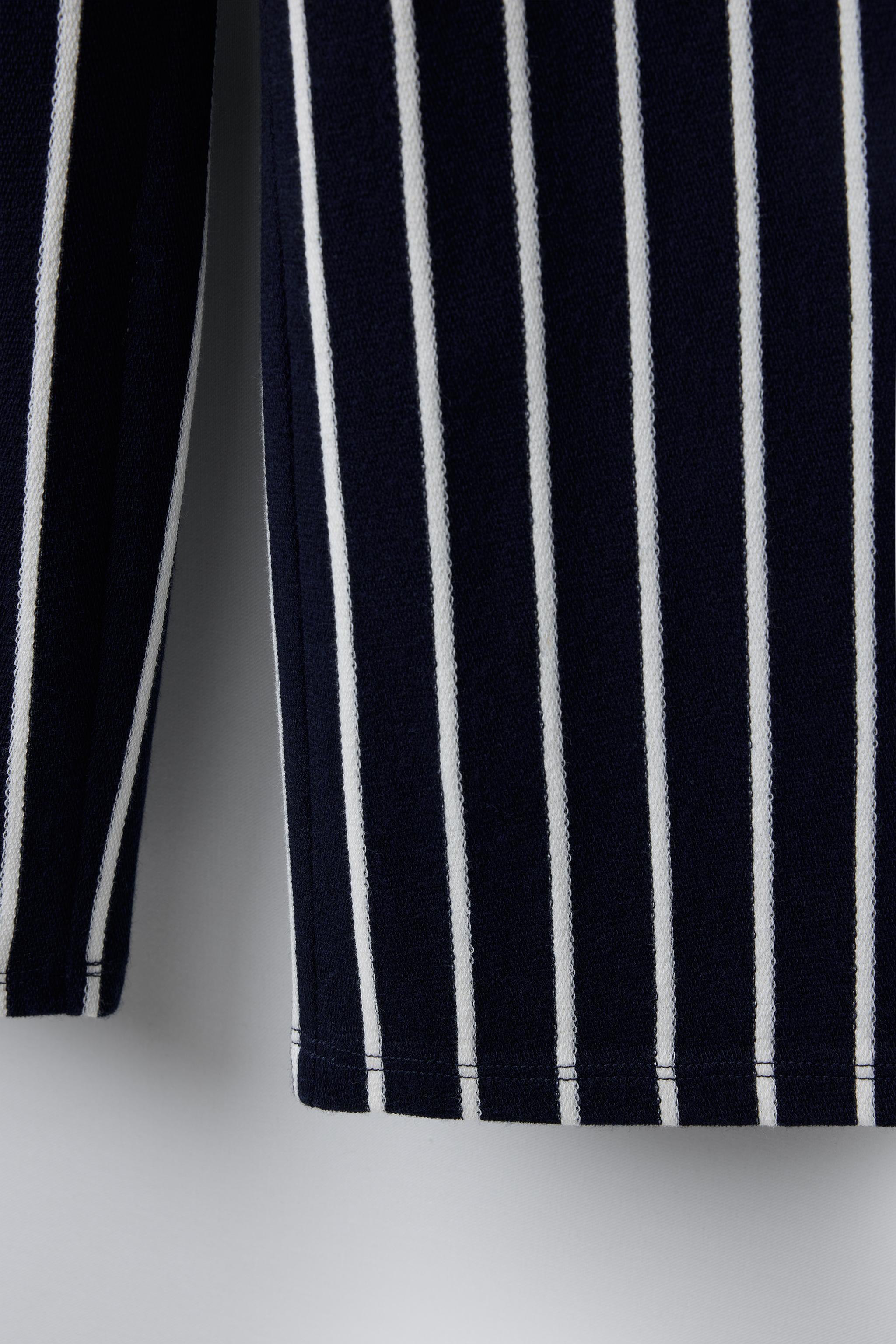 STRIPED STRAIGHT LEG PANTS