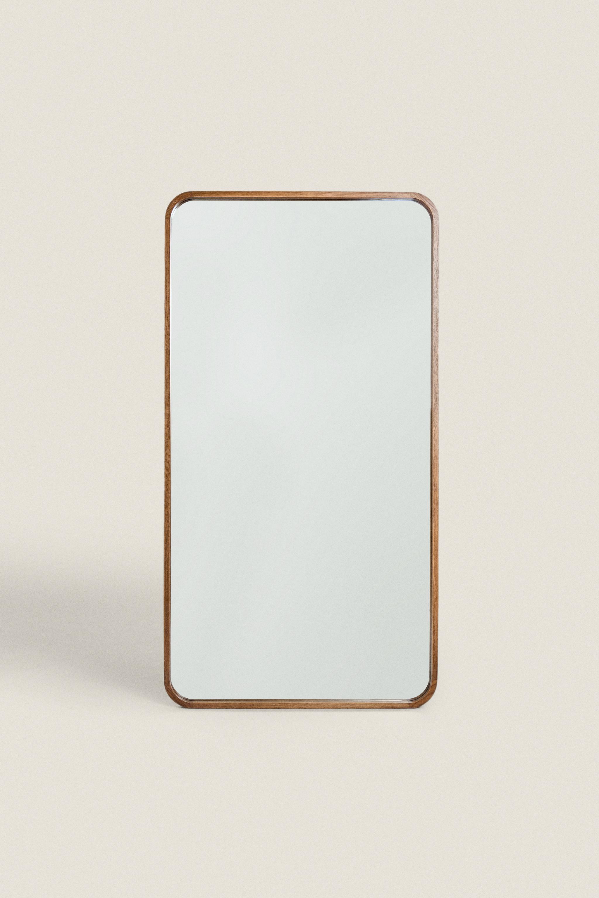 LARGE FULL LENGTH MIRROR WITH ROUNDED FRAME
