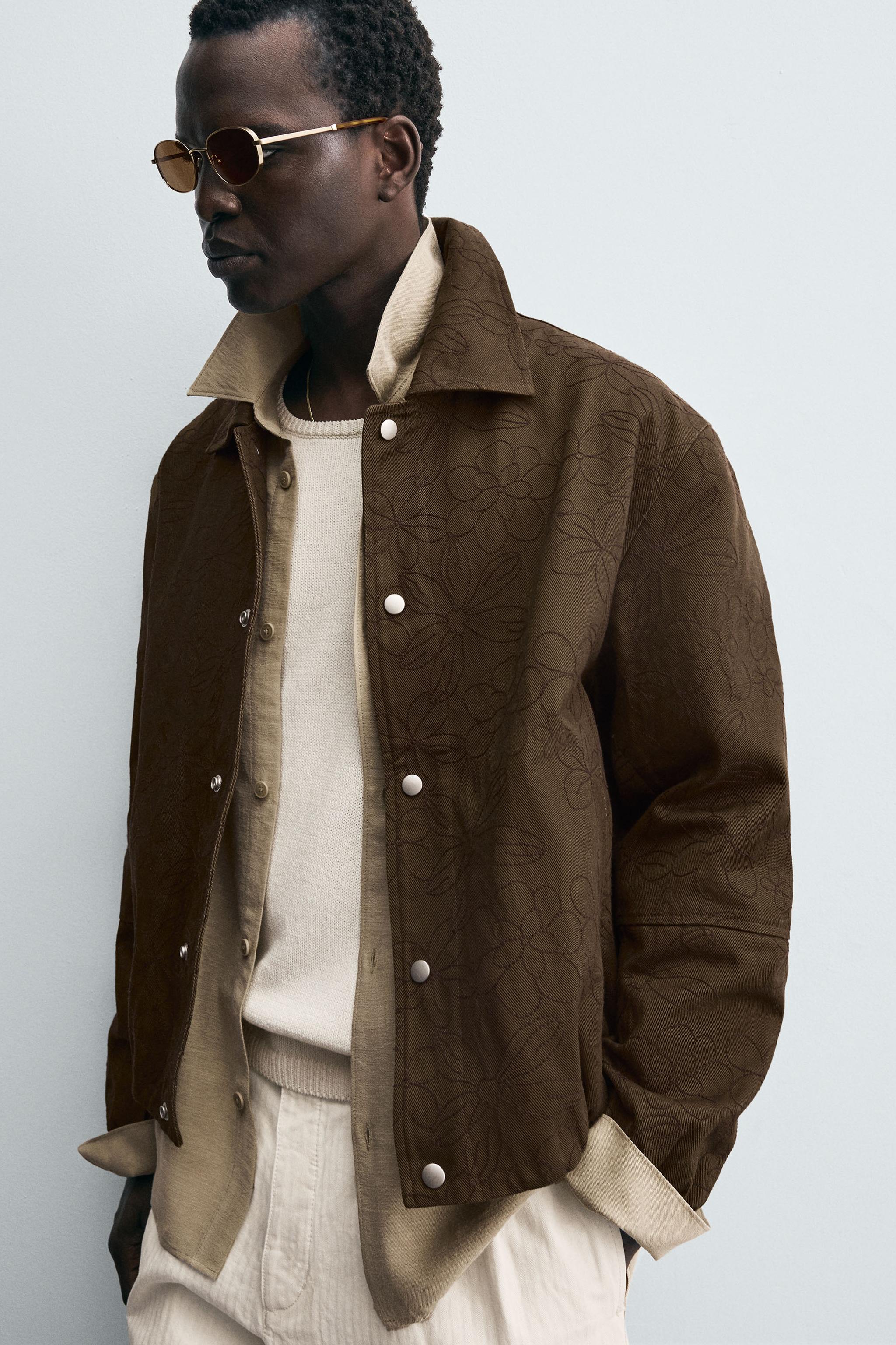 FLORAL JACQUARD JACKET