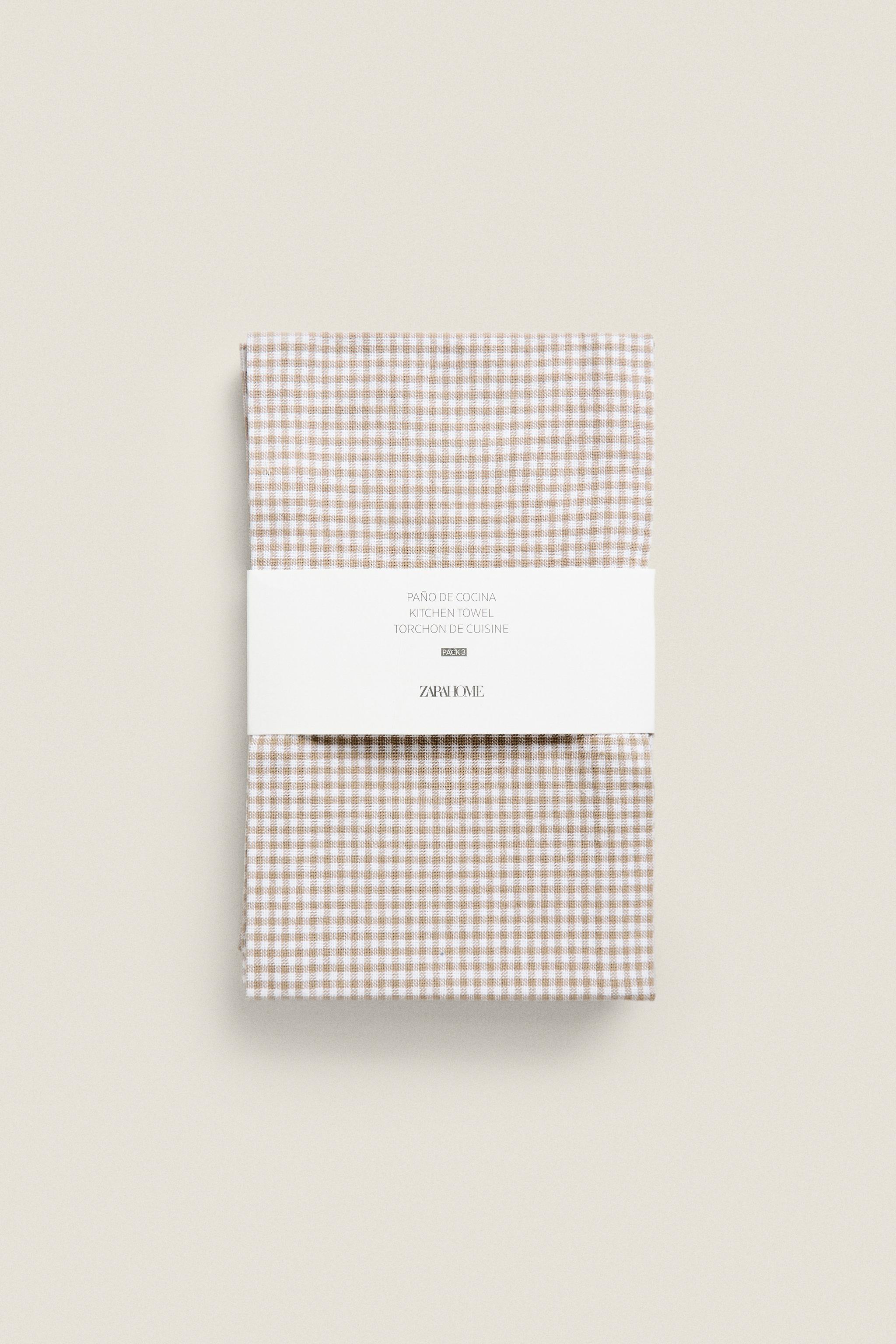 DYED THREAD KITCHEN TOWELS (SET OF 3)