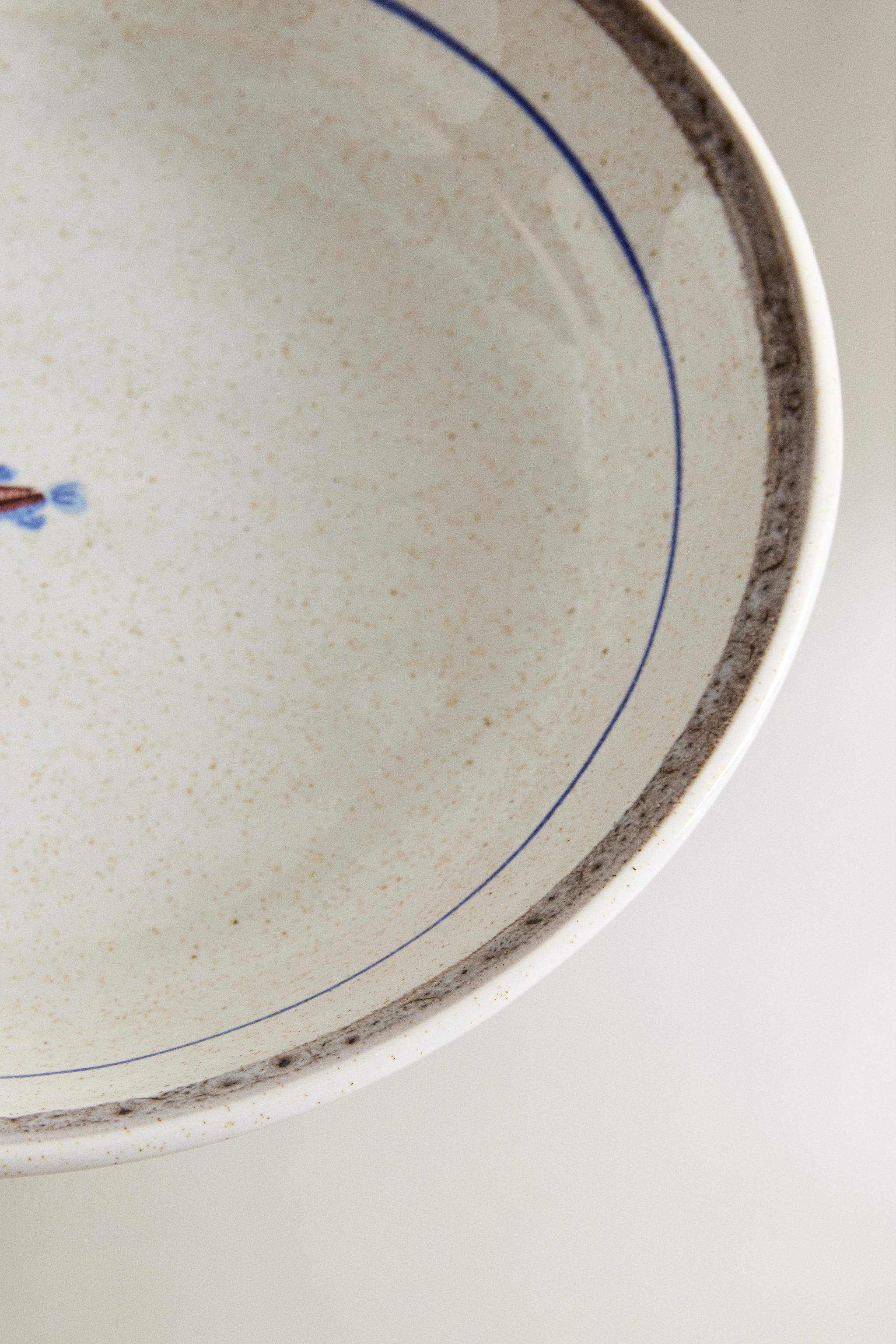 STONEWARE FISH SOUP PLATE