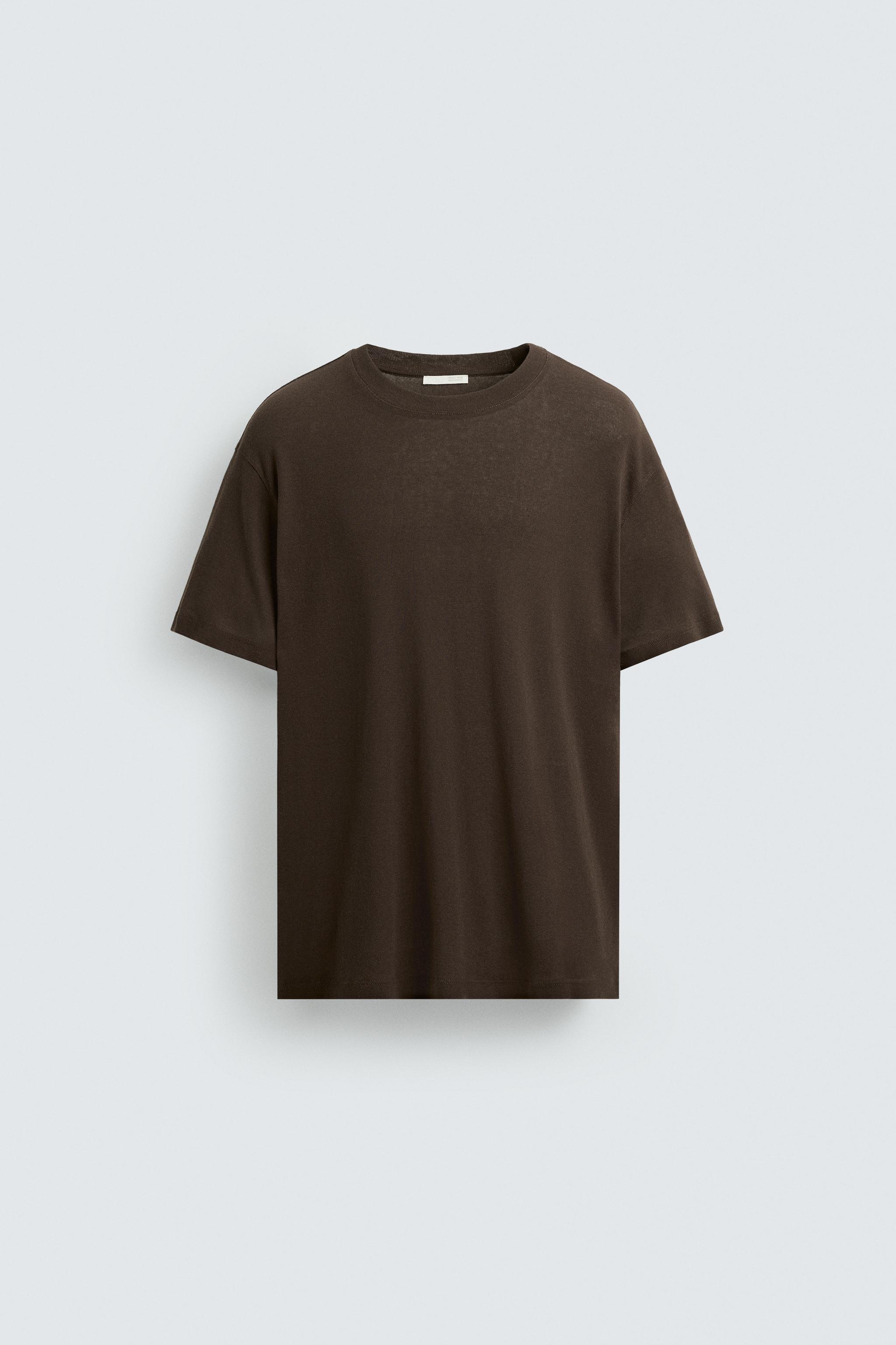 TEXTURED COTTON T-SHIRT