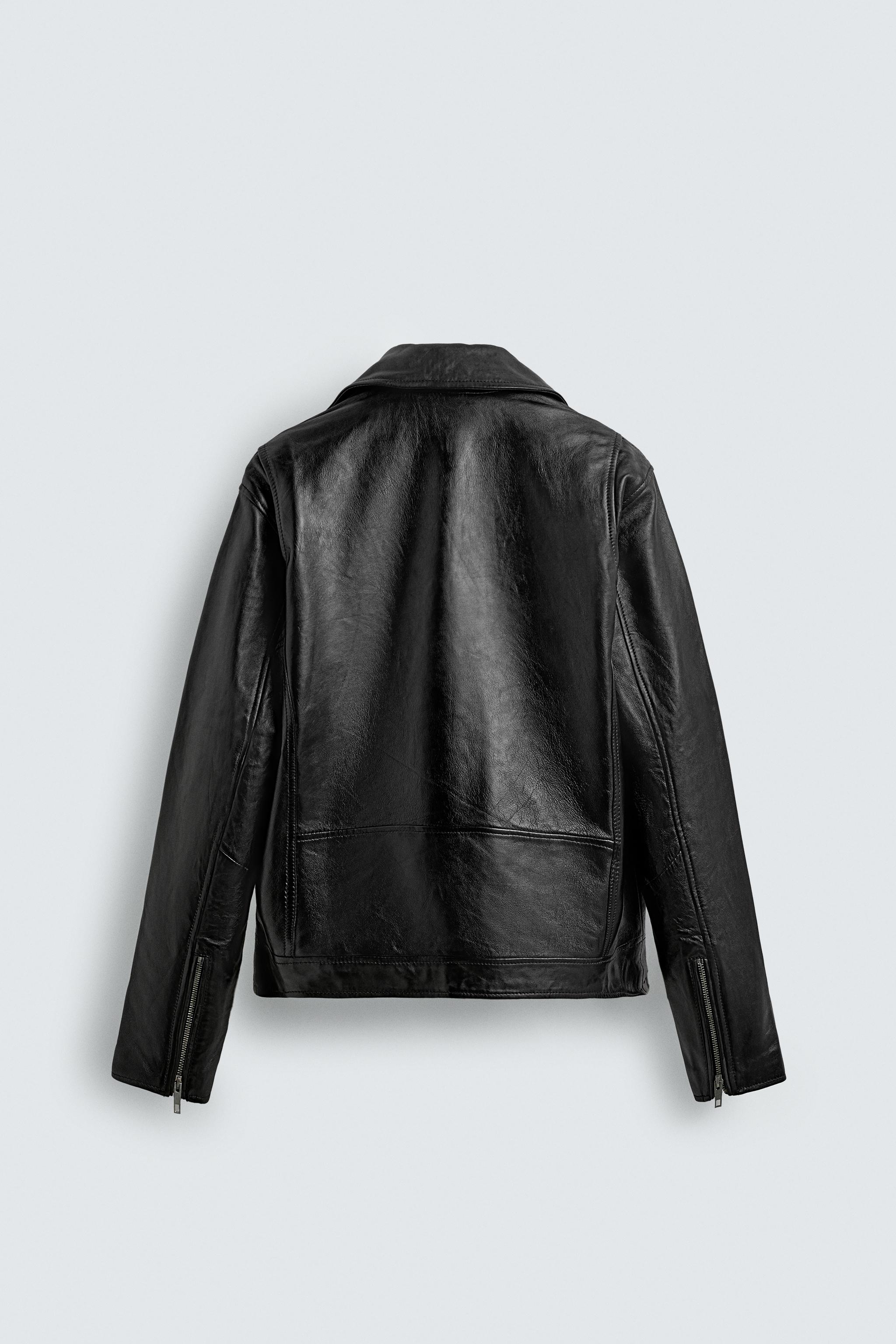 LEATHER BIKER JACKET