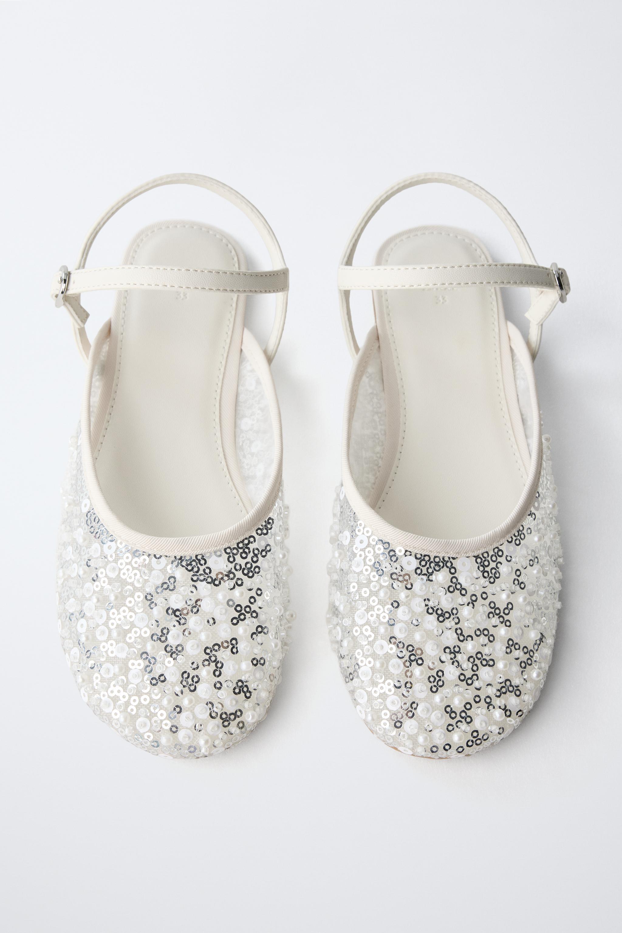 PEARL FANTASY SLINGBACK BALLET FLATS