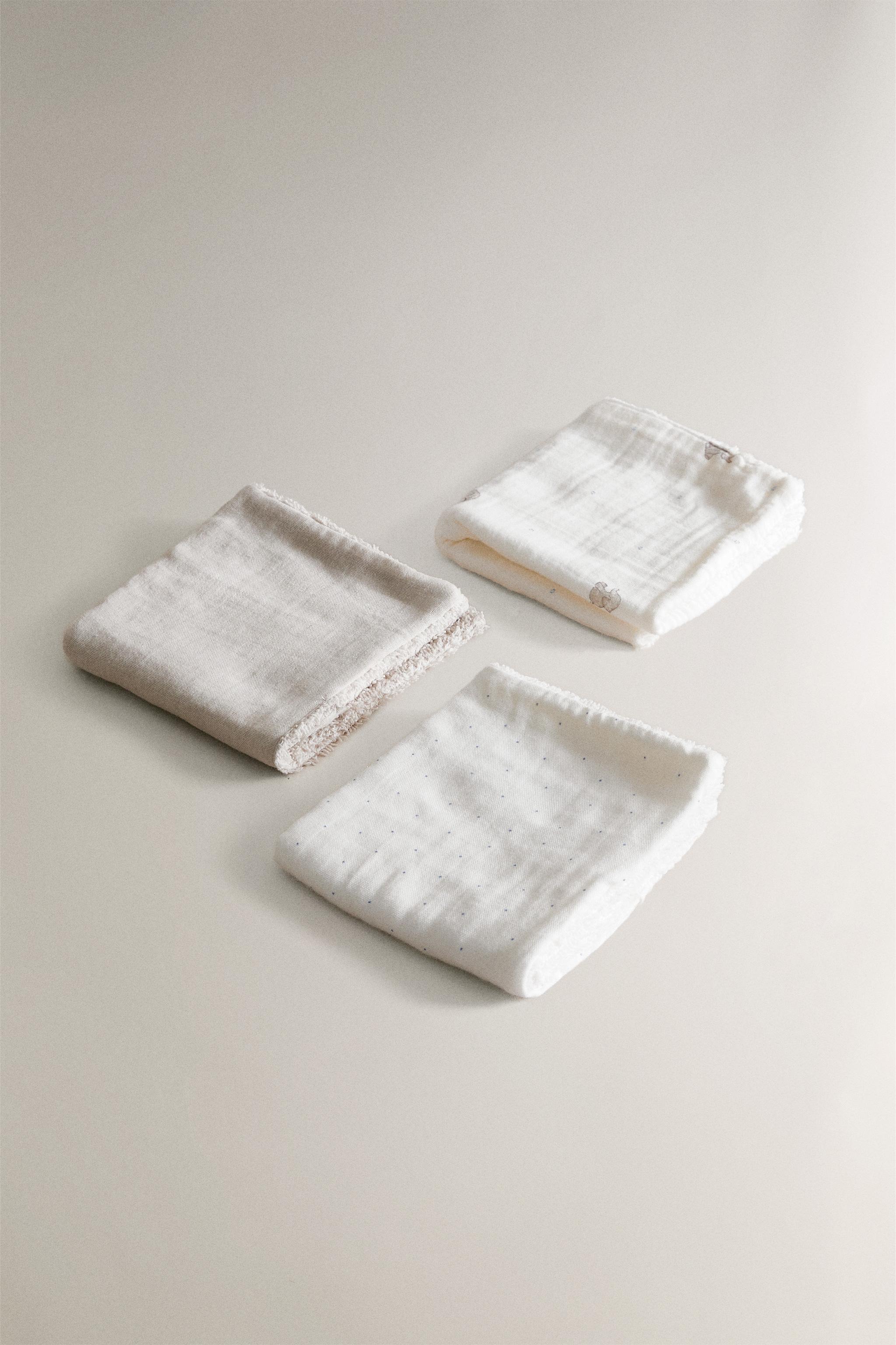 CHILDREN'S MINI ELEPHANT TOWEL (SET OF 3)