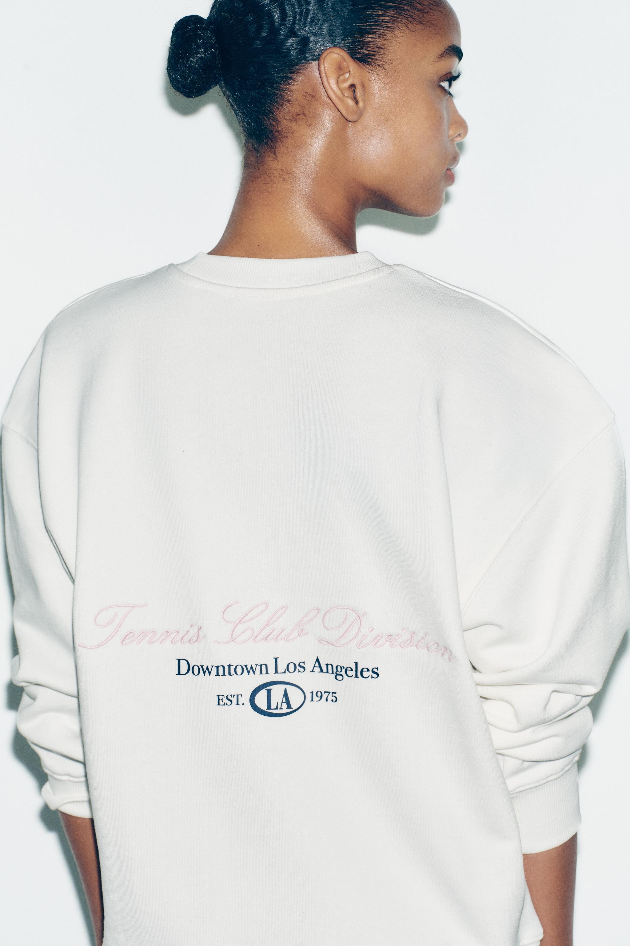 COTTON TEXT SWEATSHIRT