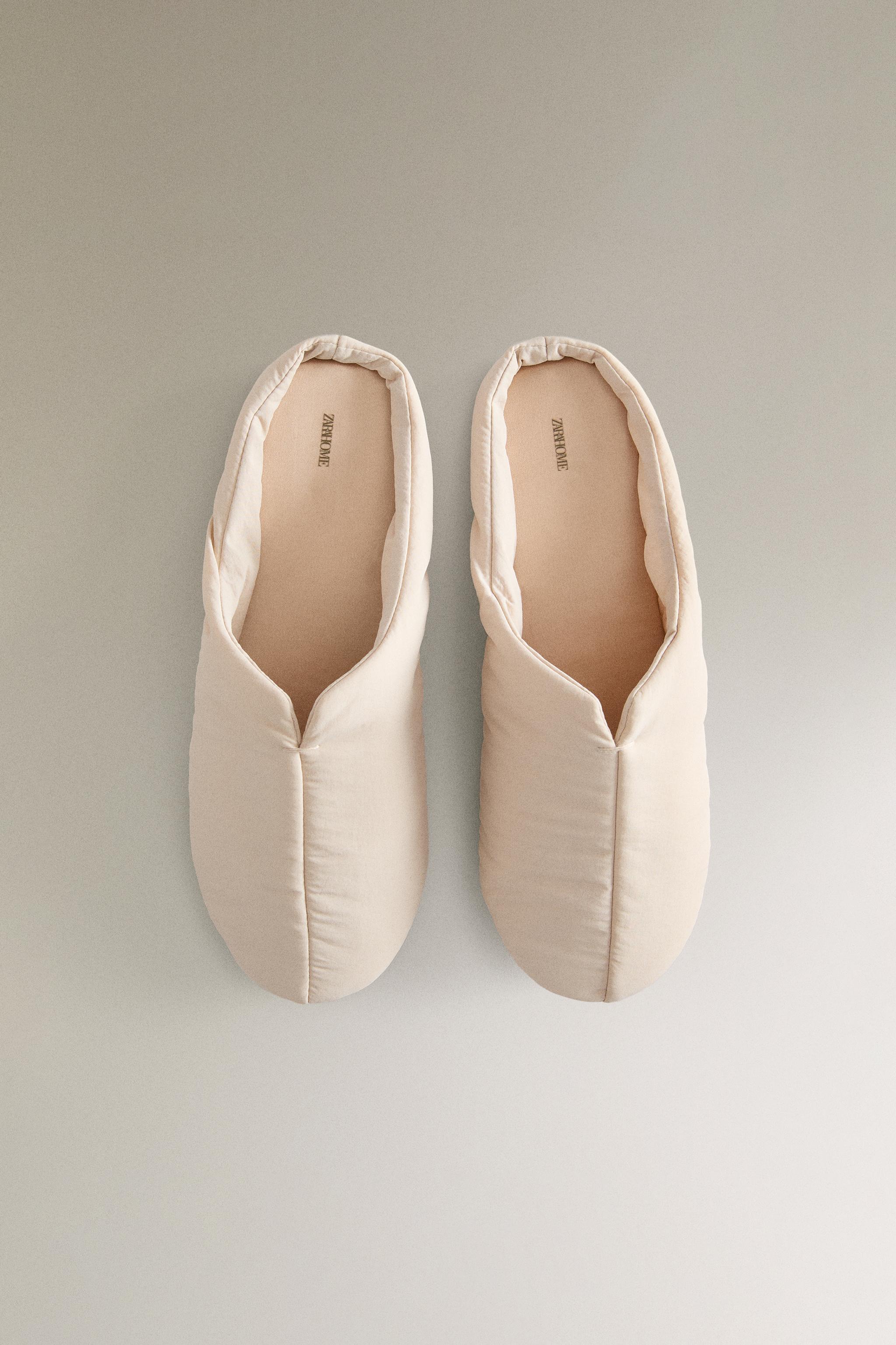 MULE SLIPPERS WITH LEATHER SOLE