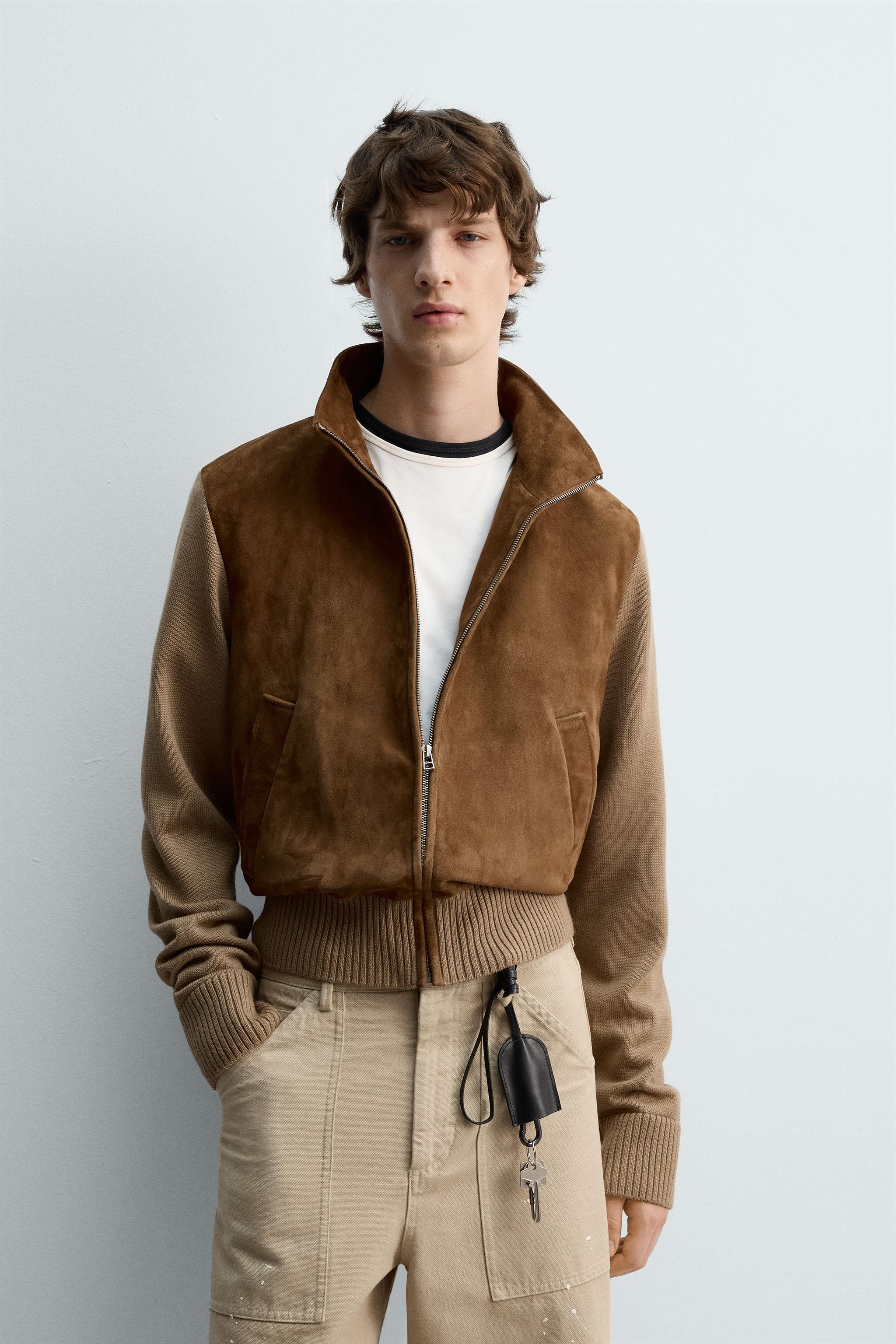 LEATHER COMBINATION JACKET LIMITED EDITION