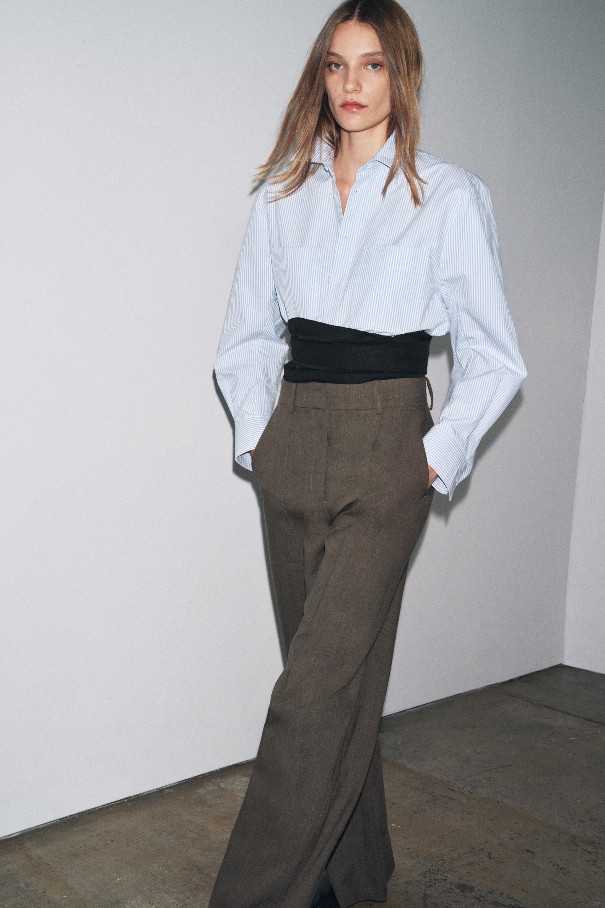 STRIPED POCKET SHIRT ZW COLLECTION