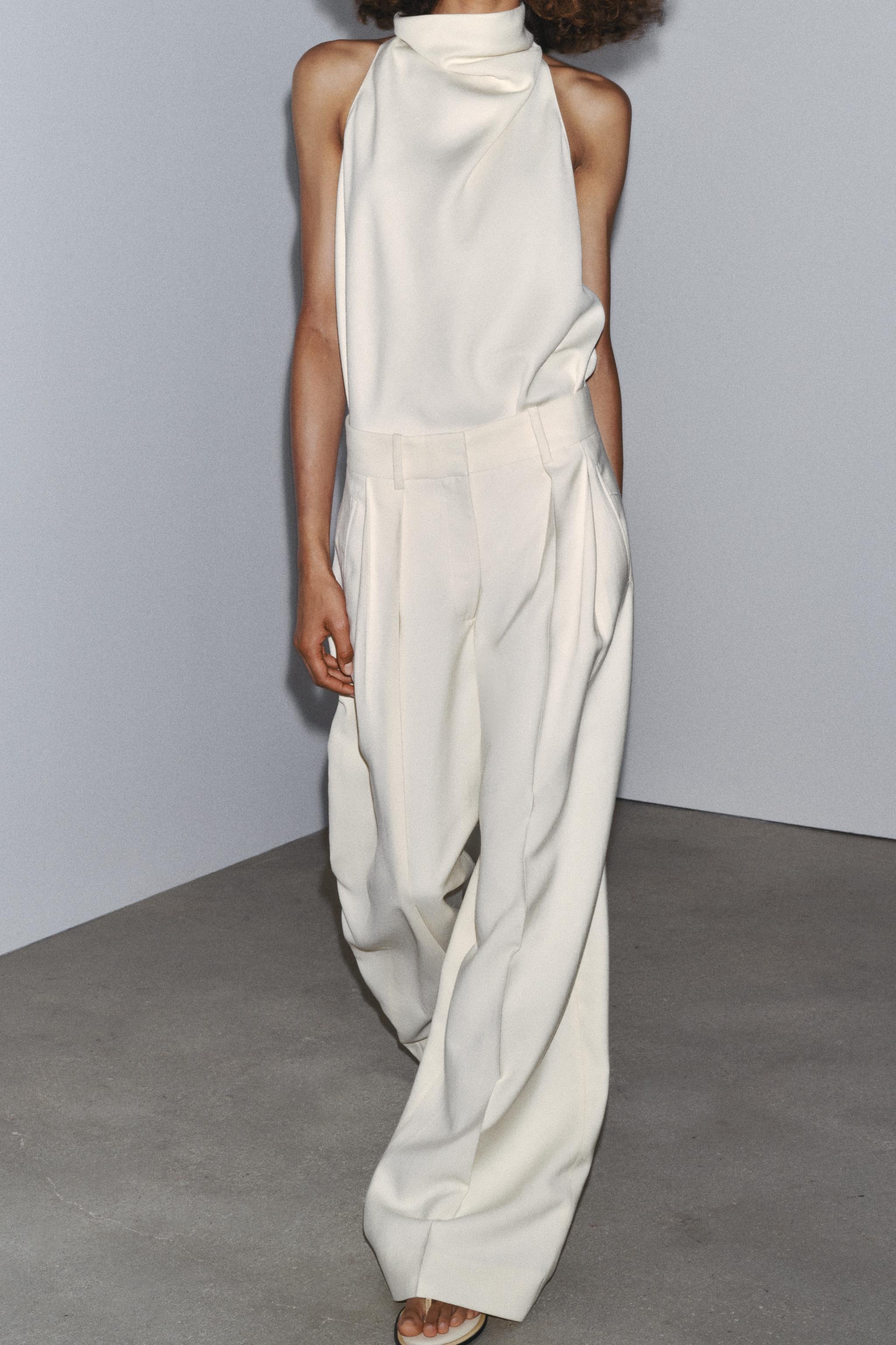 ZW COLLECTION FLOWY PLEATED PANTS