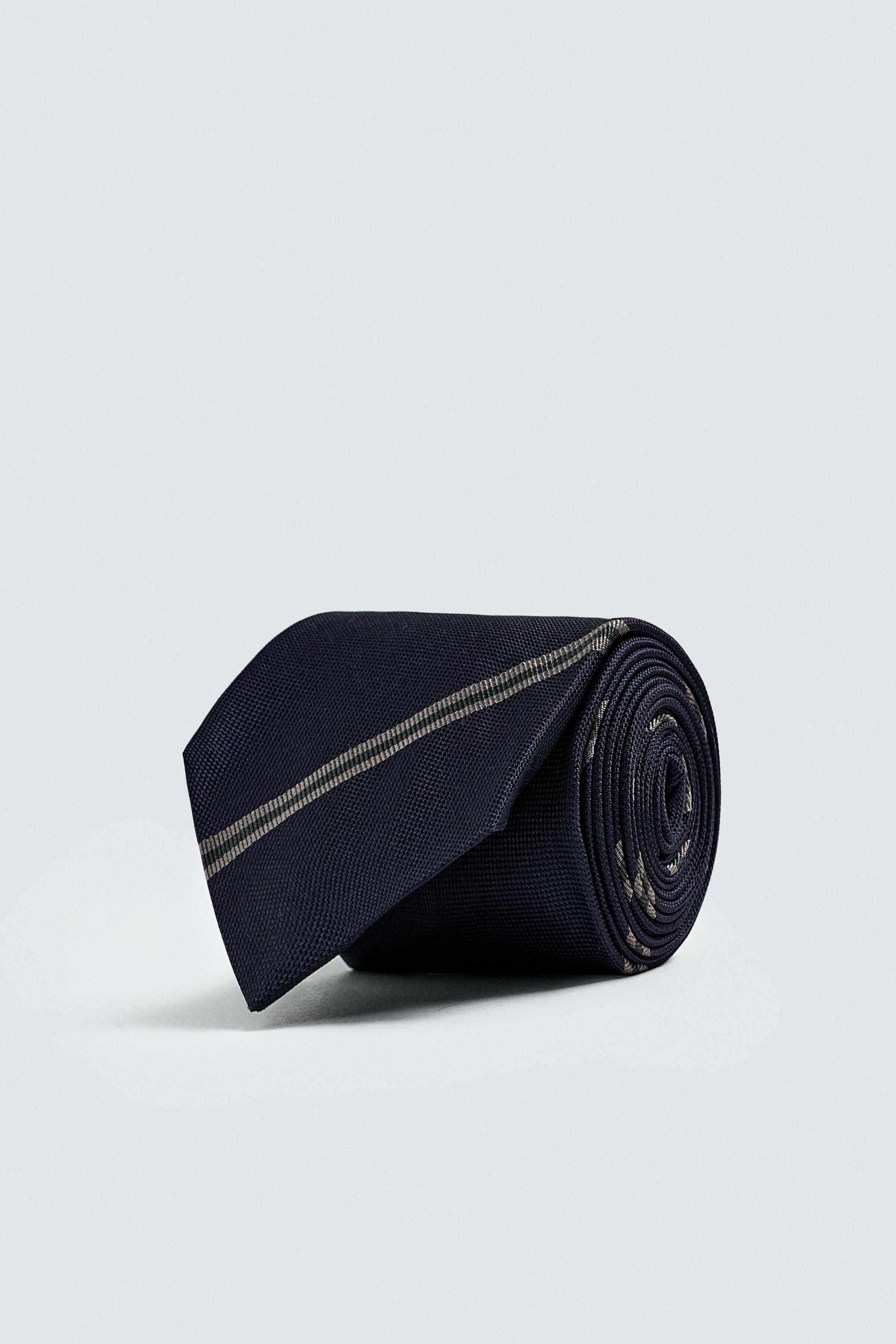 100% SILK STRIPED TIE