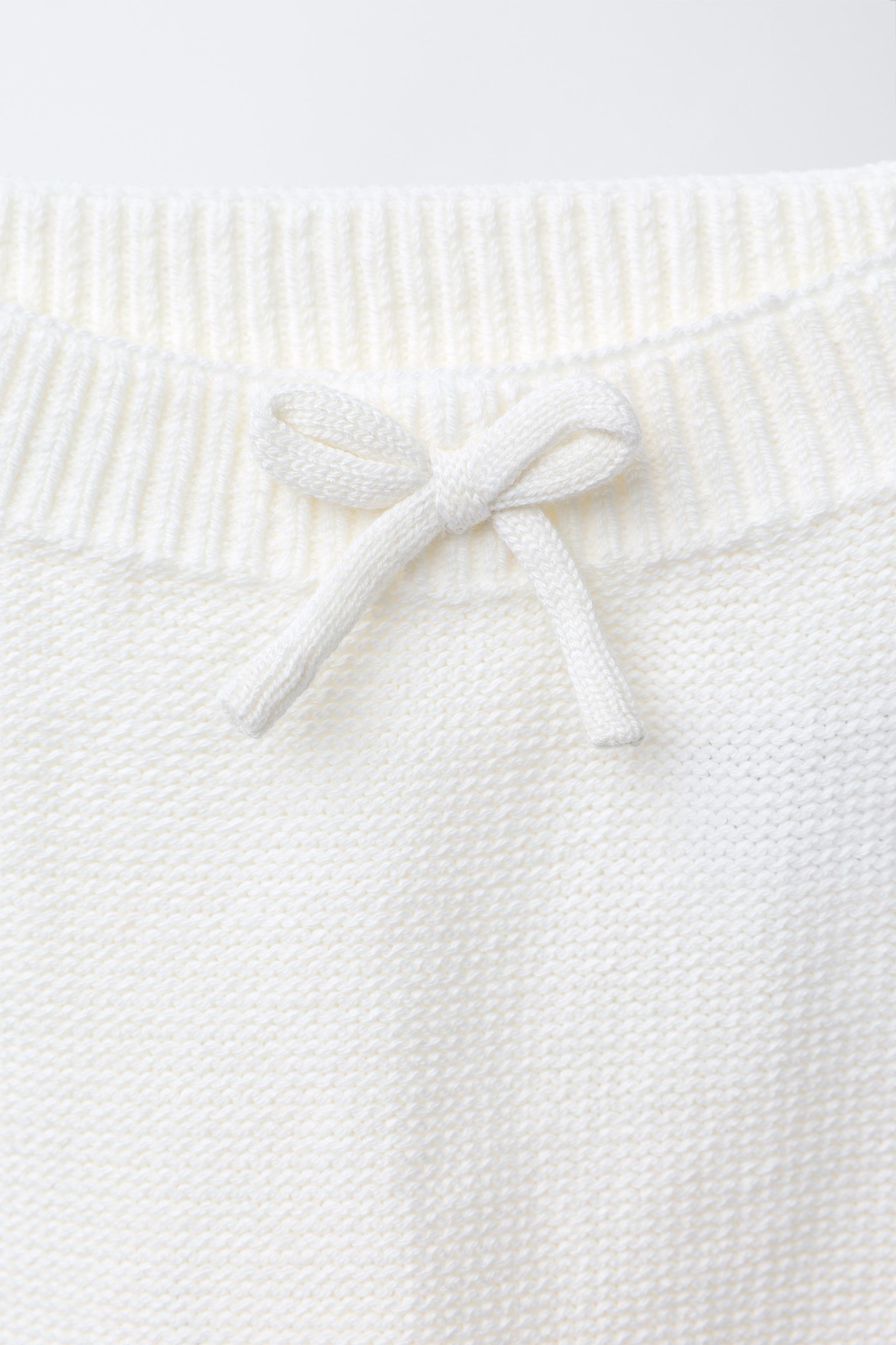 BOW FOOTED KNIT LEGGINGS