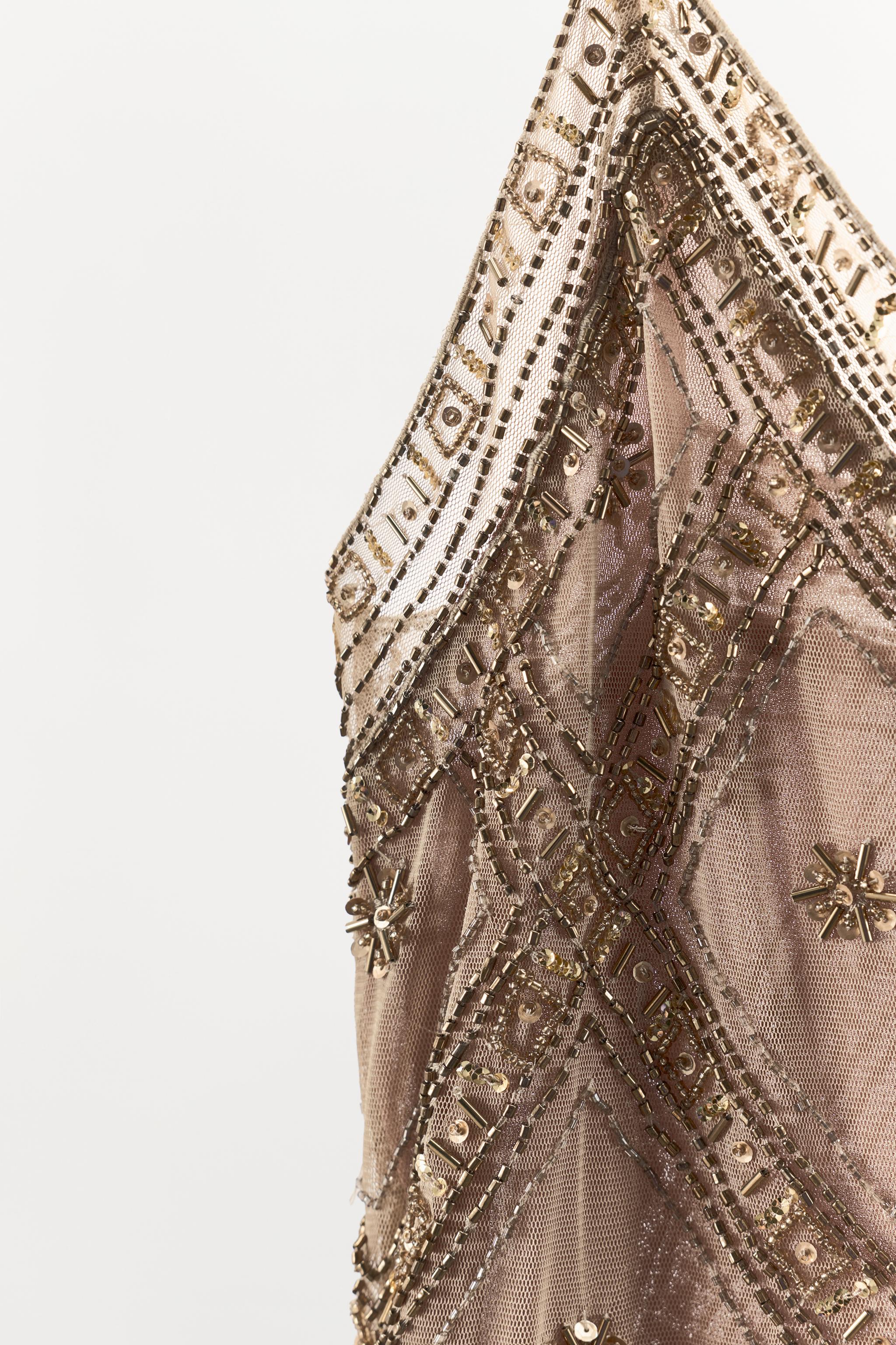 EMBROIDERED TULLE DRESS