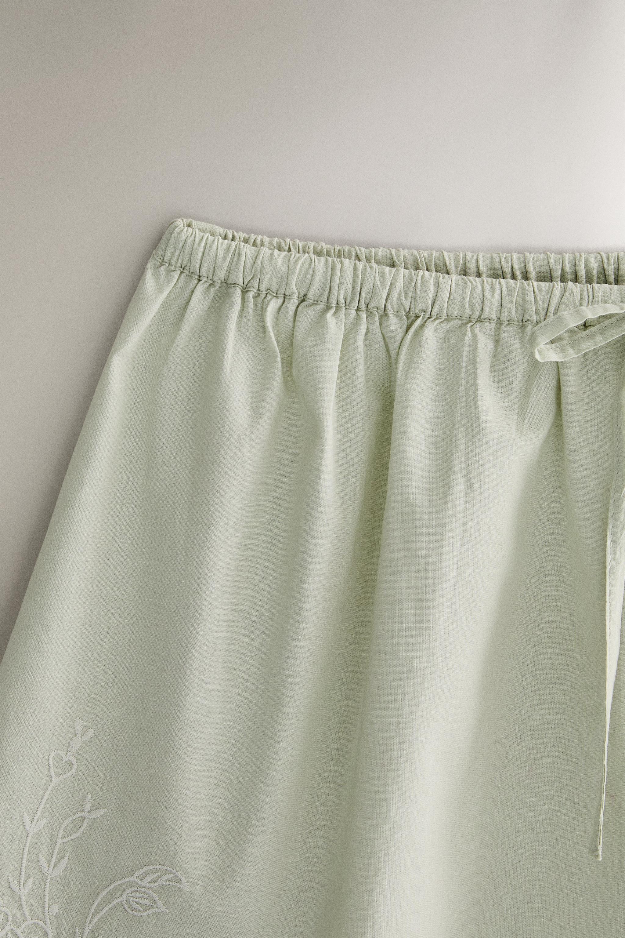 EMBROIDERED COTTON SHORTS