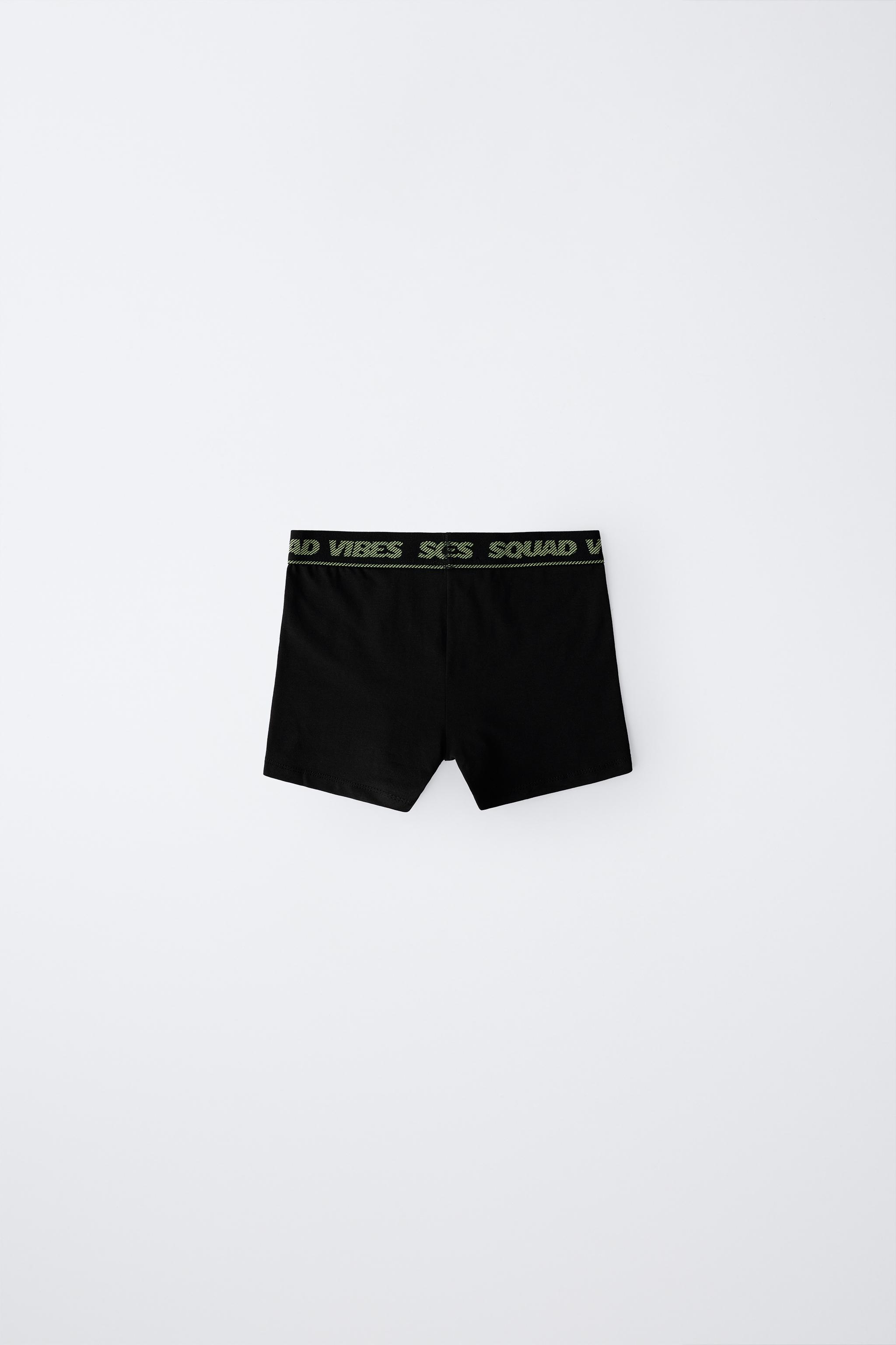 AGES 6-14/ THREE-PACK OF TEXT BOXERS