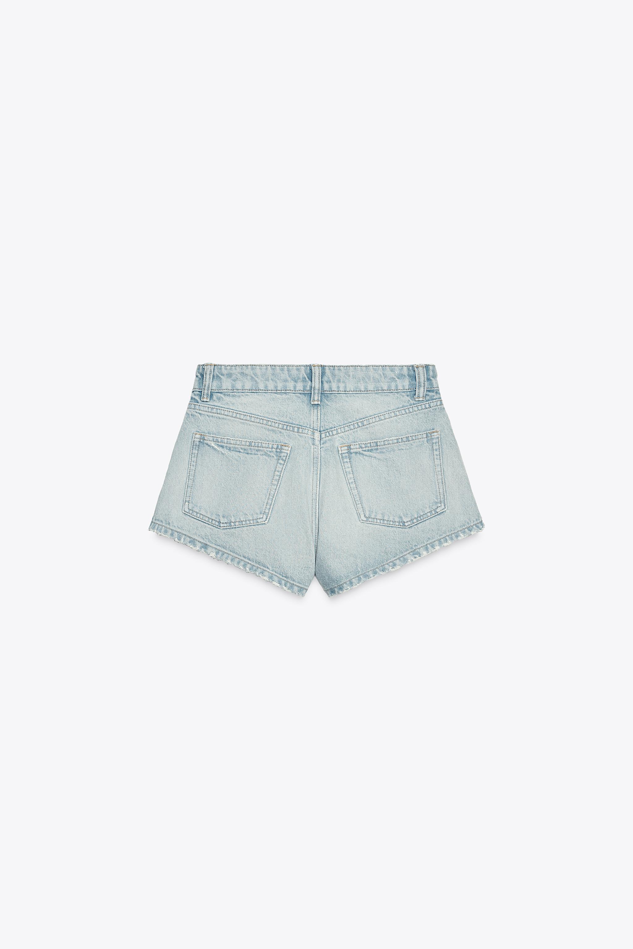 TRF MID-RISE MINI DENIM SHORTS